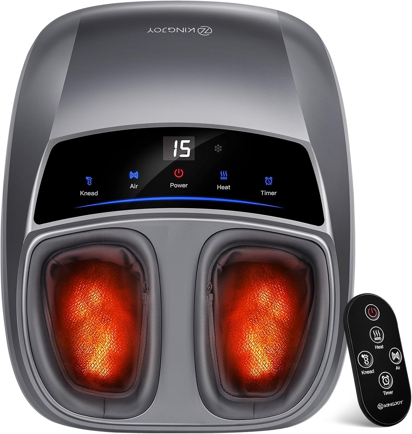 KINGJOY Foot Massager with Heat ⚙
