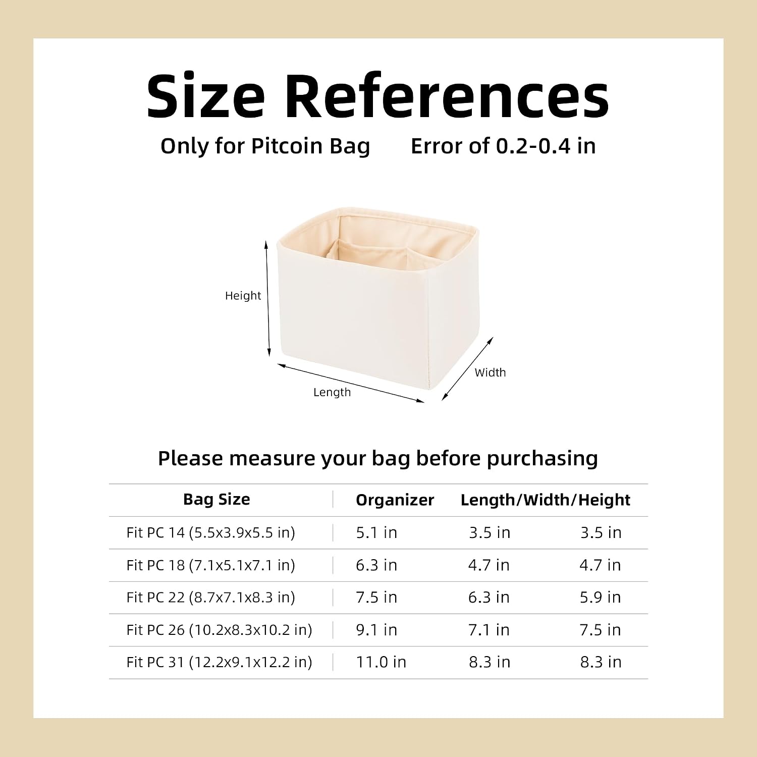 Thumbnail 5 de DGAZ Silk Handbag Organiser PC18
