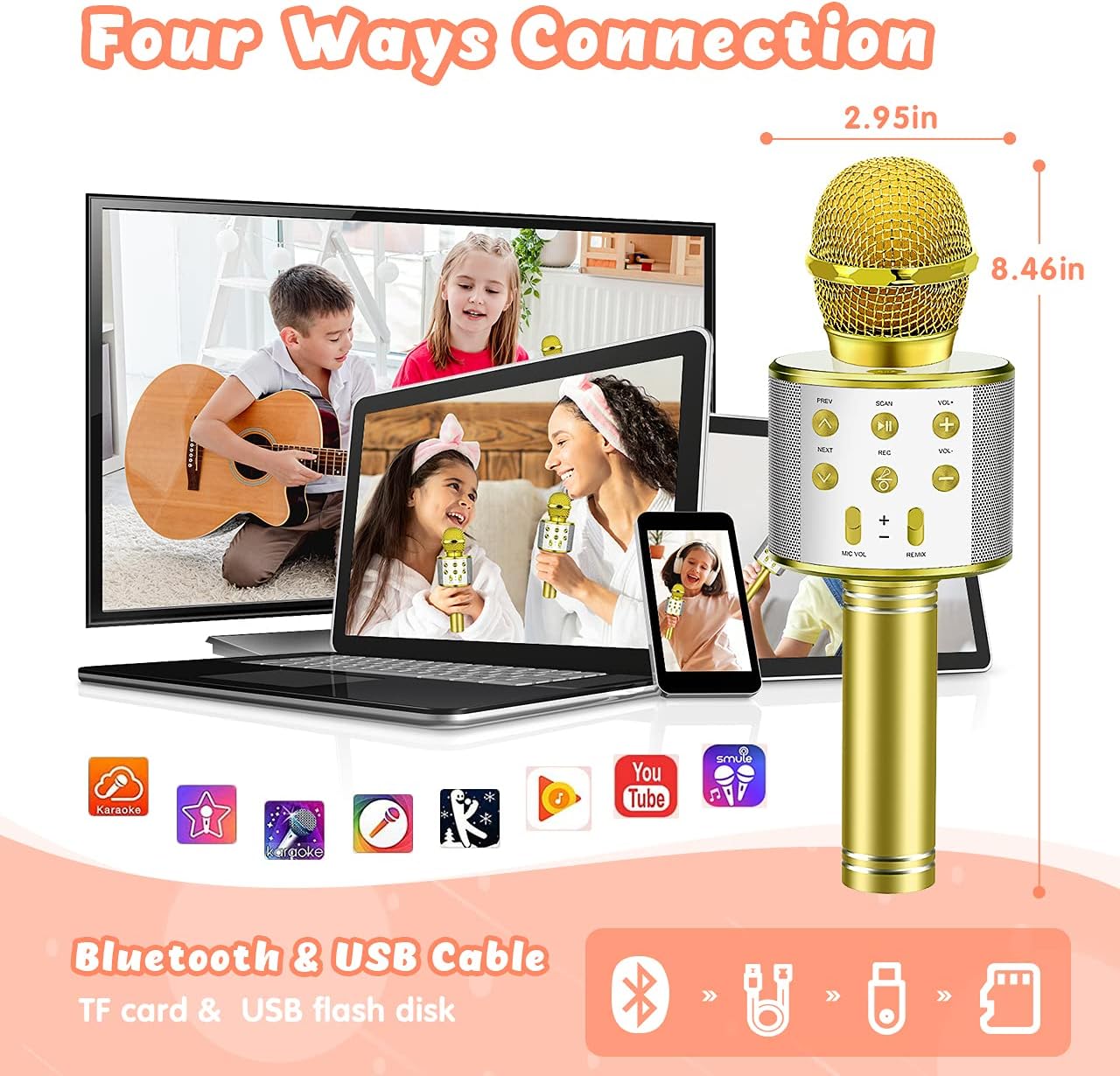 Detalle de Hapikids Karaoke Machine for Girls age 3โ12 ๐ค
