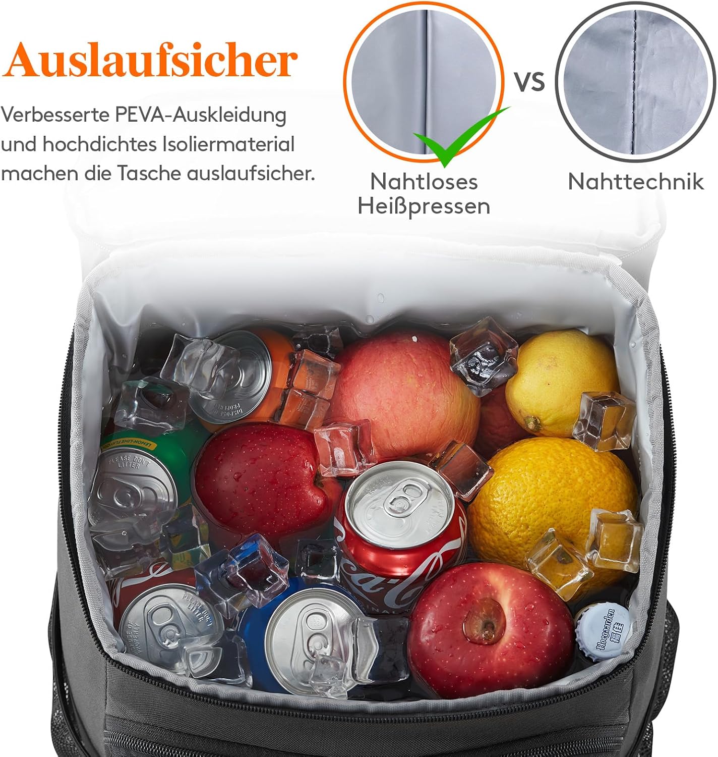 Thumbnail 3 de Lifewit 22L Kühlrucksack für 30 Dosen (30,5 x 17,8 x 40,5 cm) – auslaufsicher, isoliert, wasserdicht, schwarz