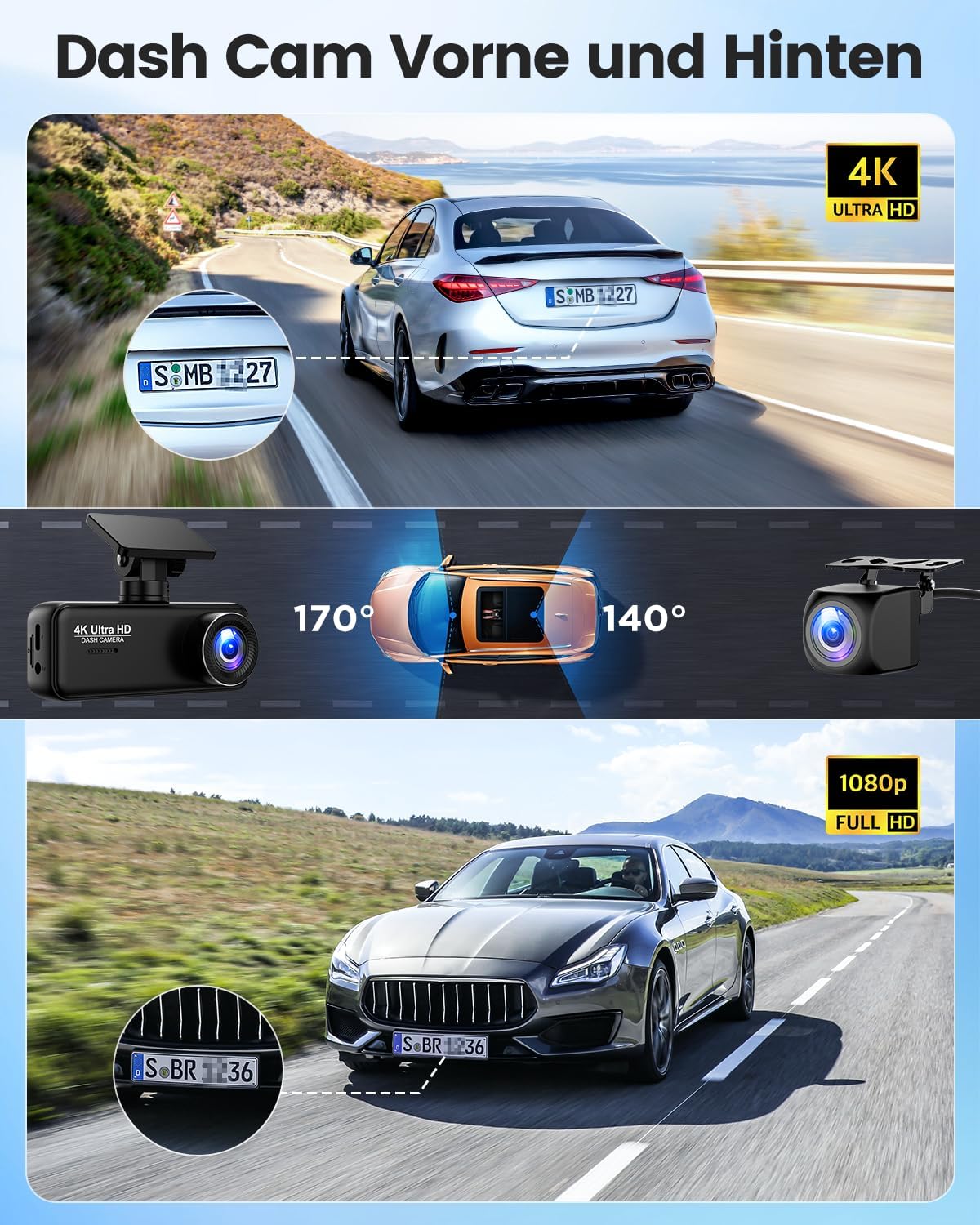 Thumbnail 2 de SIGRILL Dashcam Auto 4K+1080P