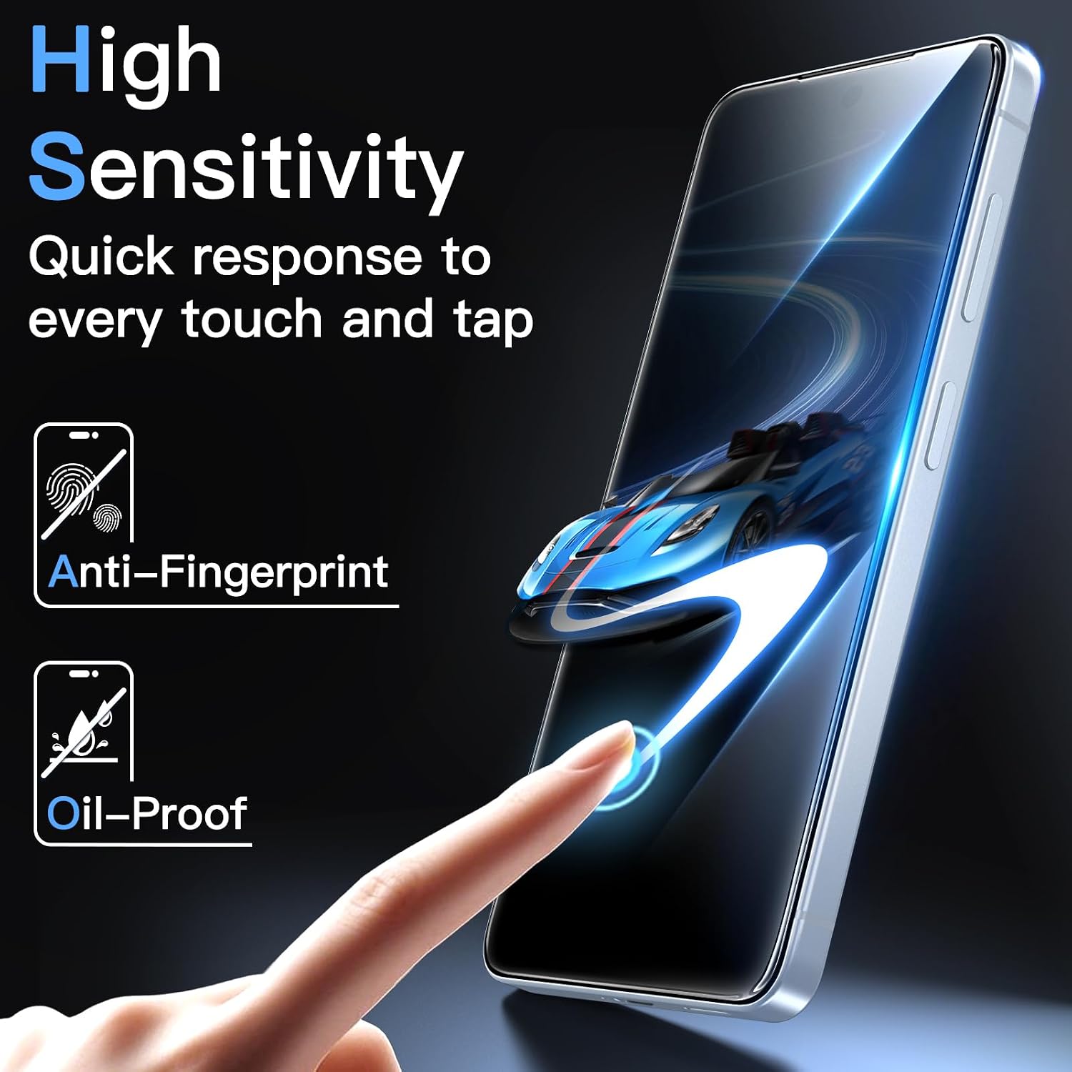 Thumbnail 6 de JETech Screen Protector for Samsung Galaxy S26 (3-Pack) – 9H Tempered Glass with Easy Installation Tool
