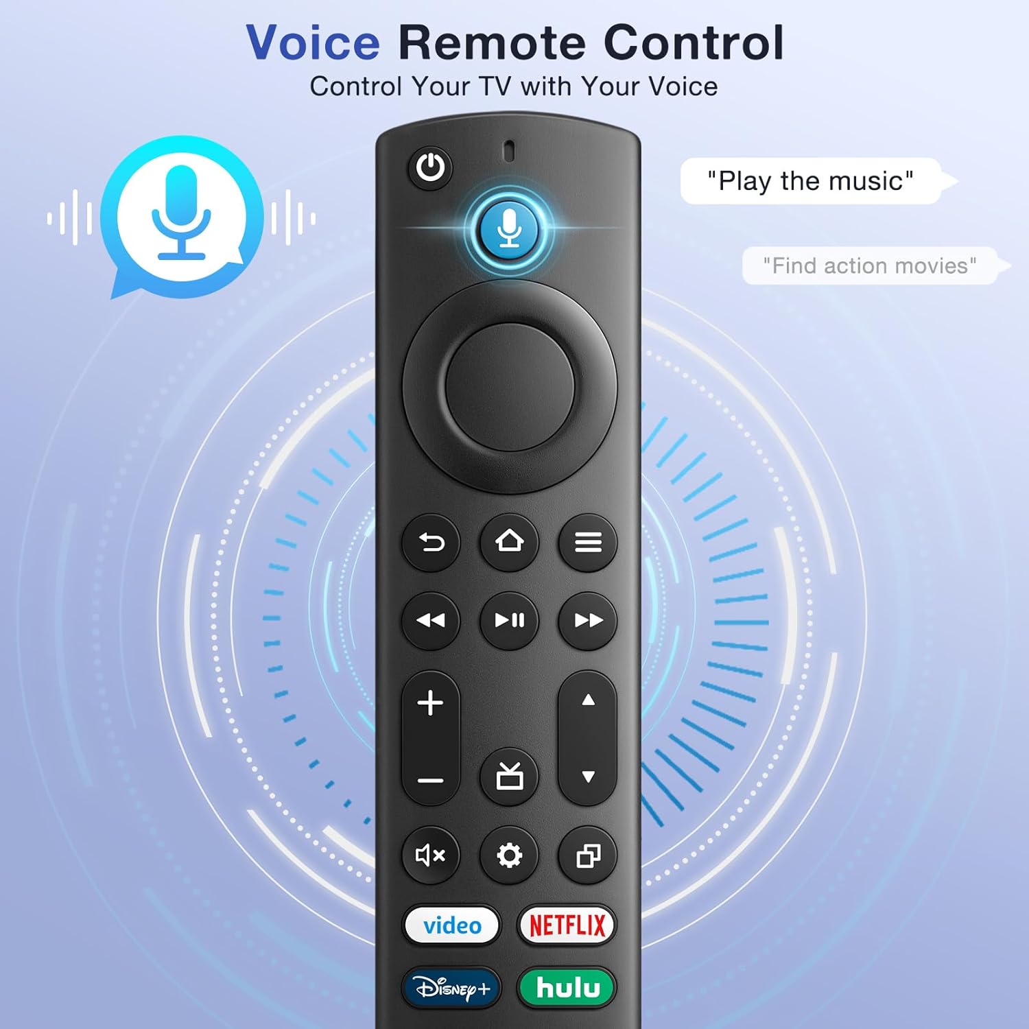 Detalle de Replacement Voice Remote Control for Insignia, Toshiba, Pioneer, and More Smart TVs (NS-RCFNA-21 Compatible)