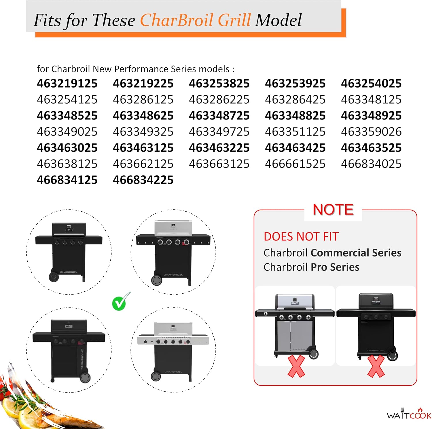 Detalle de WAITCOOK Grill Control Knobs 4-Pack