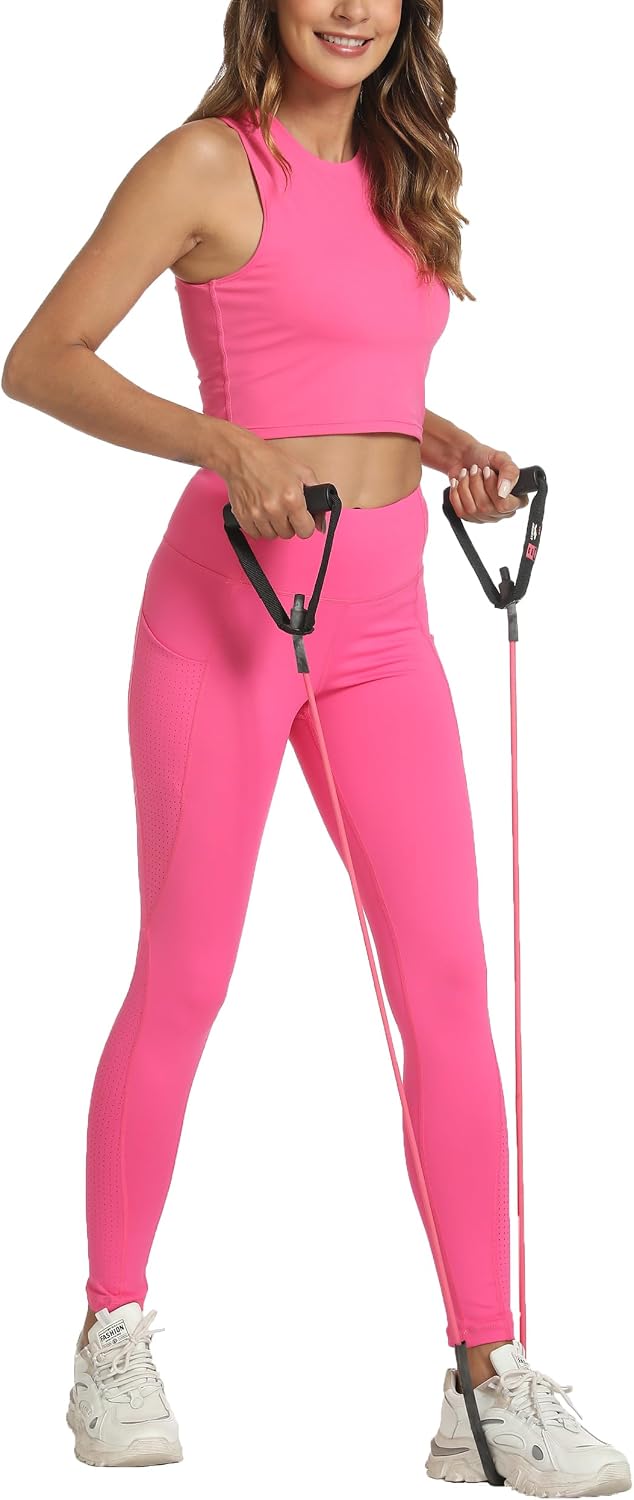 Thumbnail 5 de Yoga Leggings with Pockets, High Waist