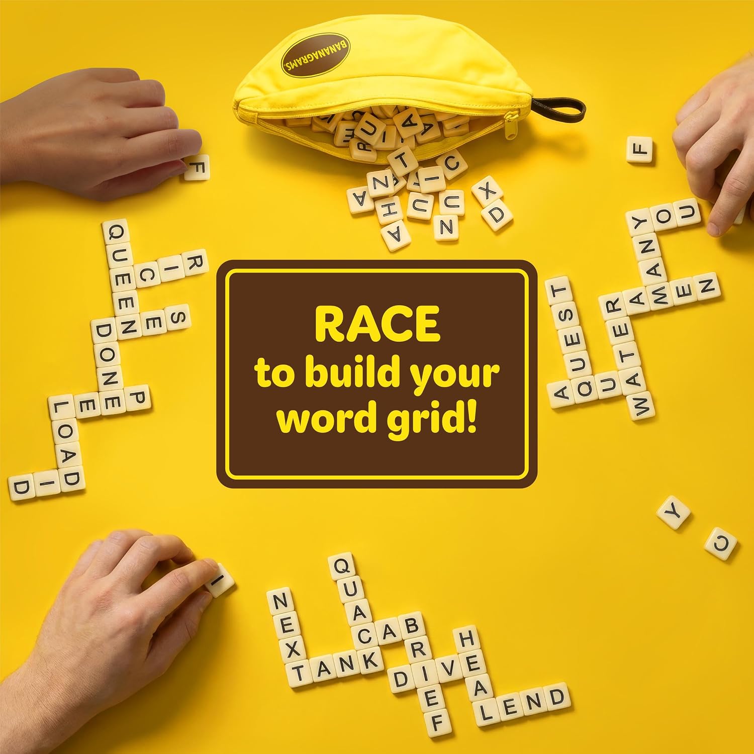 Detalle de Bananagrams Word Game (Ages 7+) – 2–6 Players, 15-Minute Gameplay