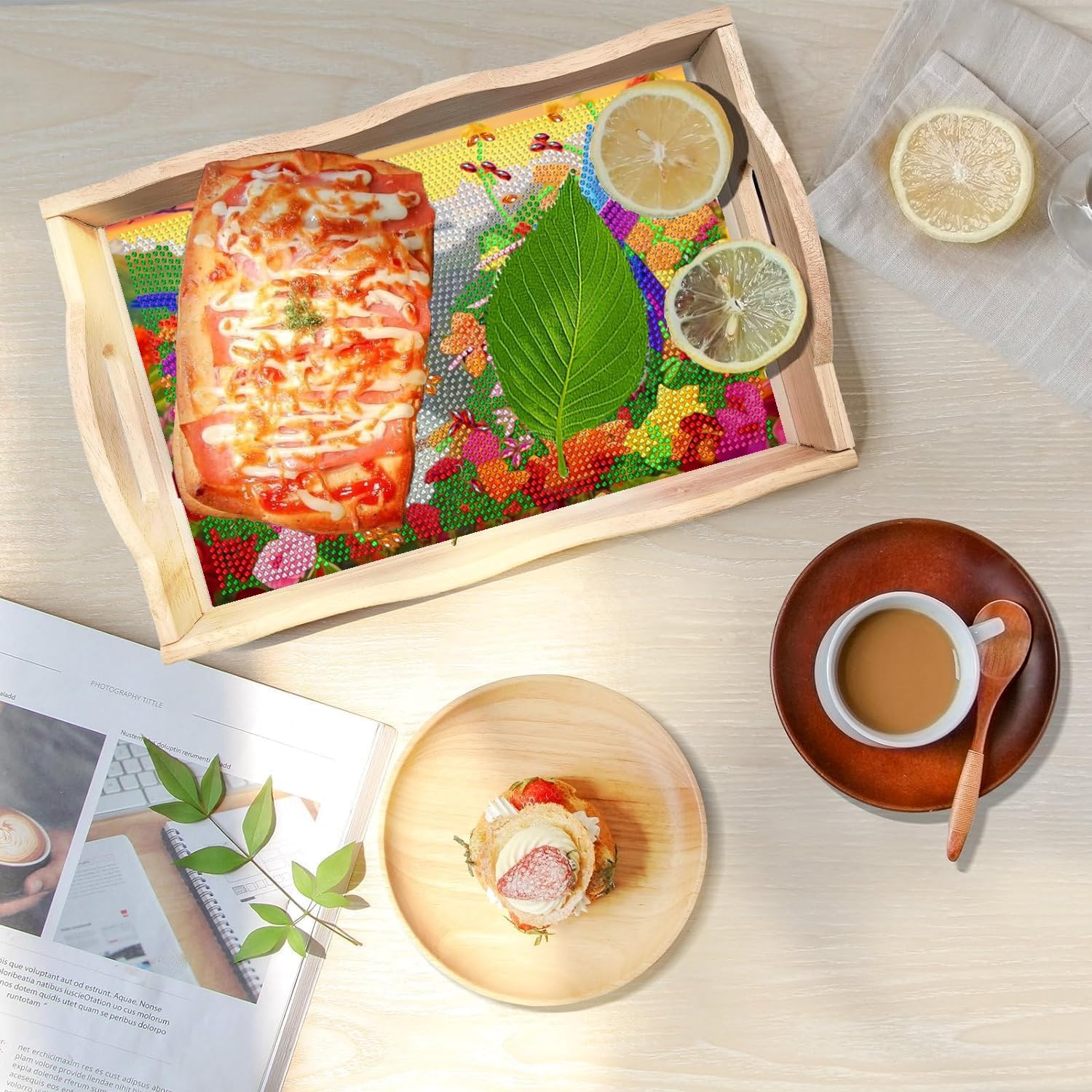 Thumbnail 3 de DOTSOPS Diamond Painting Serving Tray 7.8 x 11.8 in