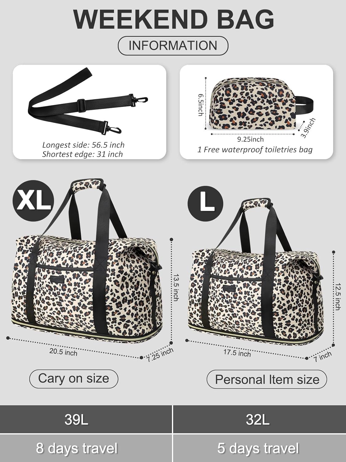 Thumbnail 1 de Capolo Expandable Travel Duffle Bag – Weekender, Hospital & Travel Companion