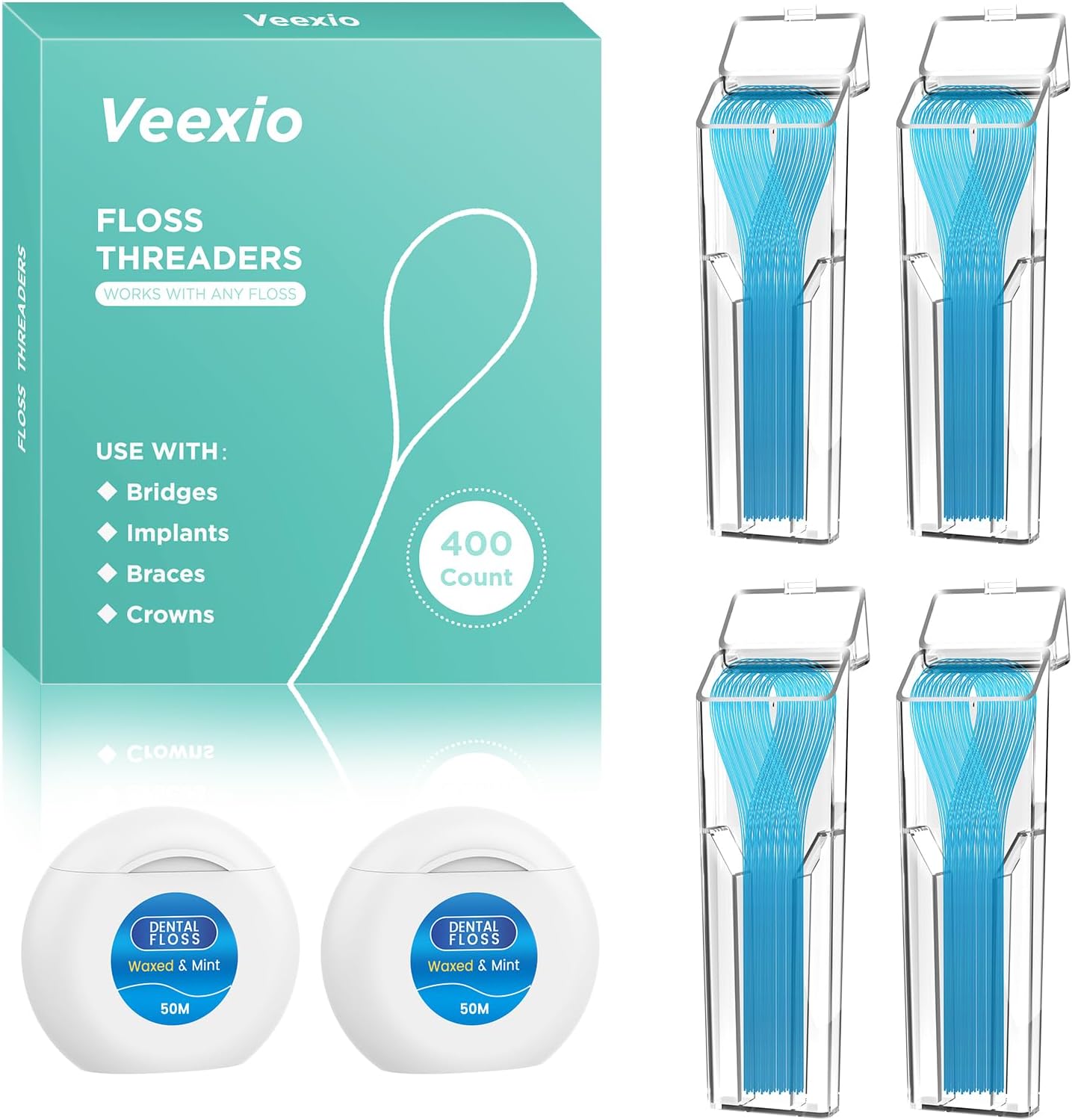 Thumbnail 6 de Floss Threaders 400 Count Pack 🦷
