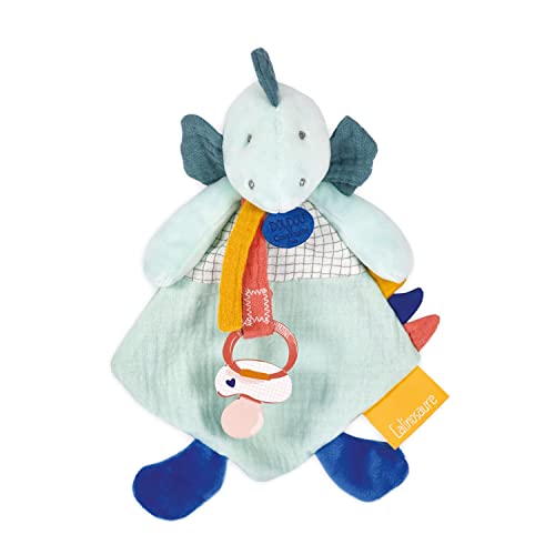 Detalle 2 de Doudou Et Compagnie Doudou Attache Sucette Dino 23 cm
