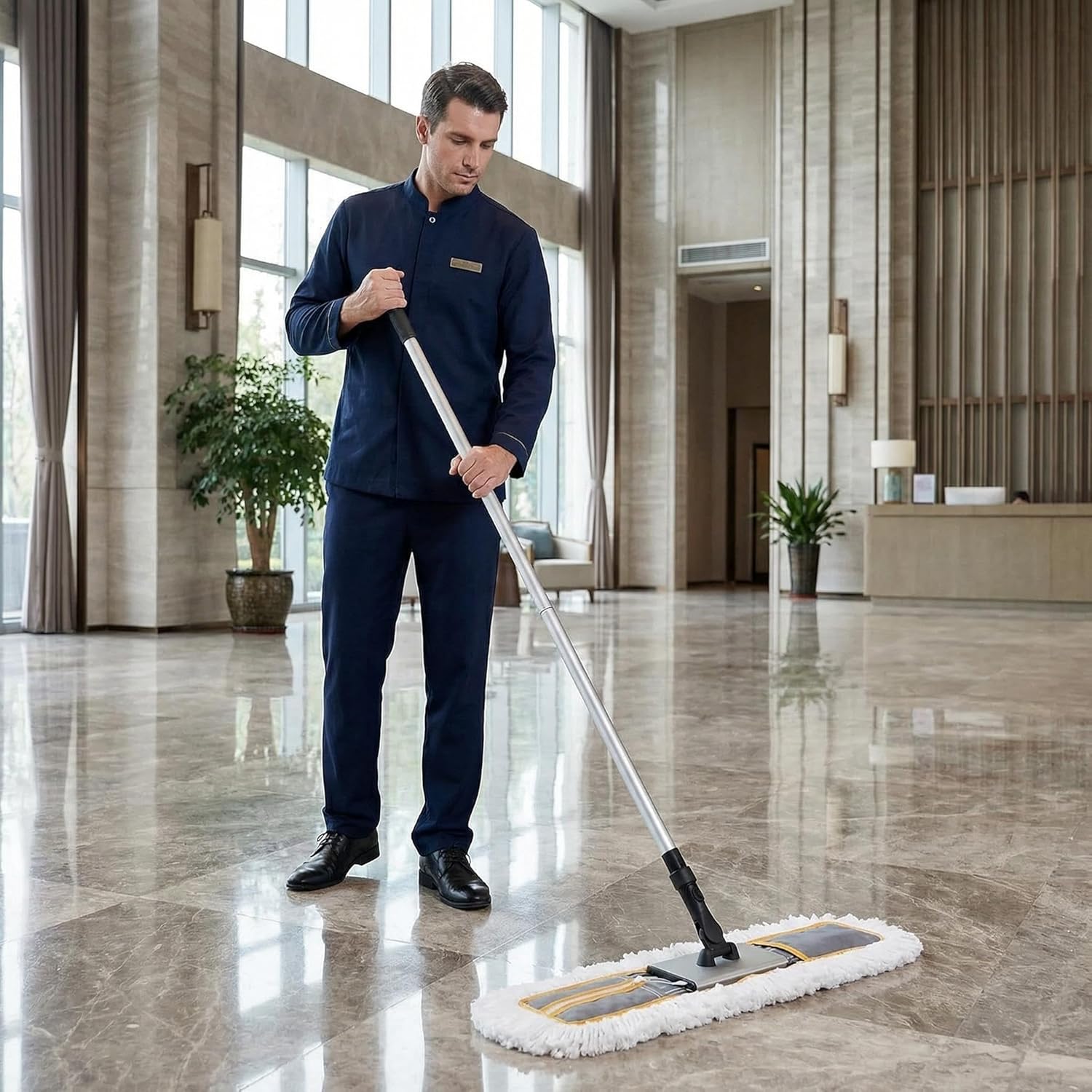 Detalle de CLEANHOME 24" Commercial Dust Mop for Floor Cleaning