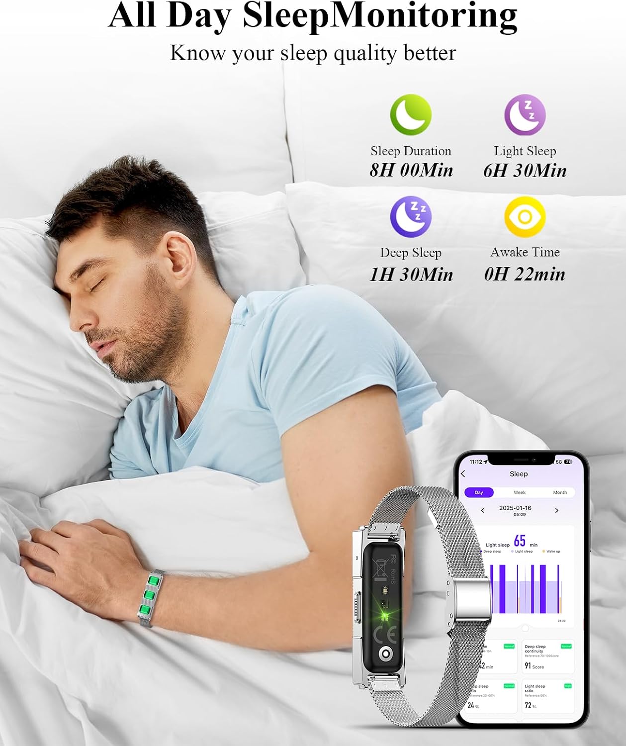 Detalle de Smart Bracelet 170+ sport modes fitness tracker