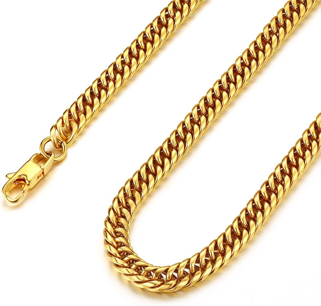 Thumbnail 6 de FindChic Edelstahl Massiv Panzerkette – Cuban Chain, 3,5/6/9/12 mm Breit, 46–91 cm