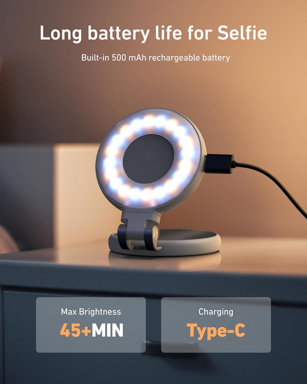 Thumbnail 5 de TELESIN C03 Luce per Selfie magnetica con specchio: illuminazione professionale in un accessorio ultraleggero