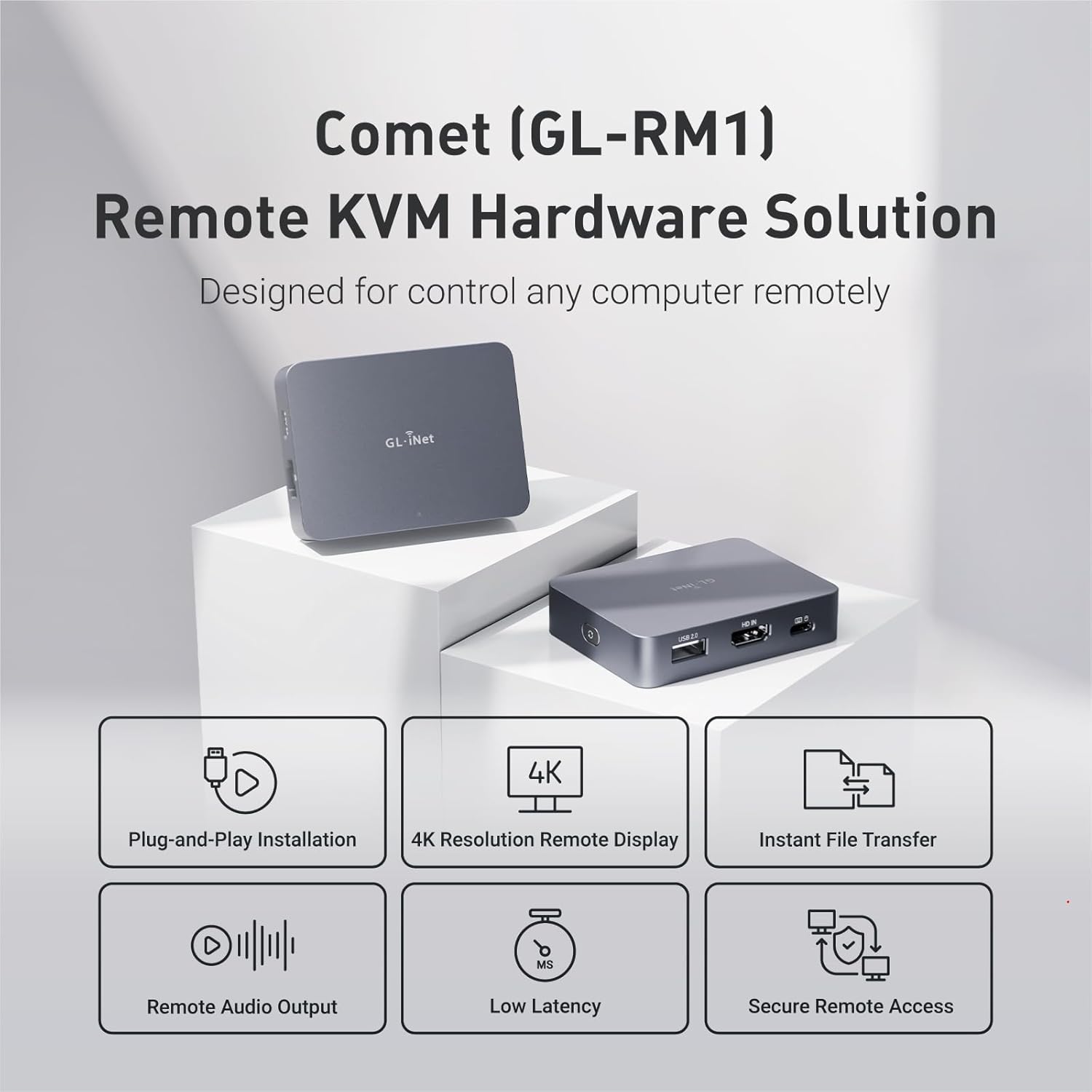 Thumbnail 1 de GL.iNet Comet GL-RM1 Remote KVM 4K