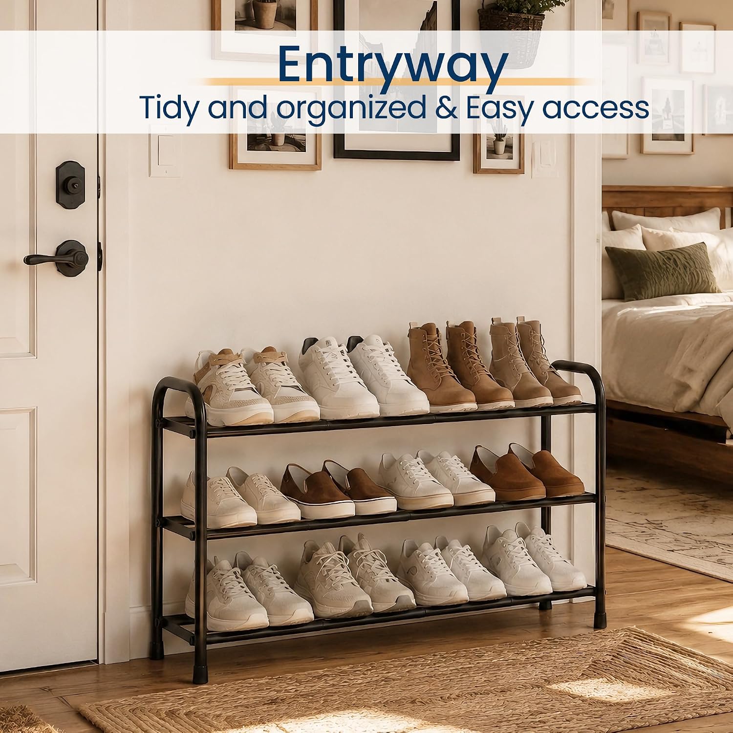 Detalle de ENJOYBASICS Shoe Rack, 3-Tier