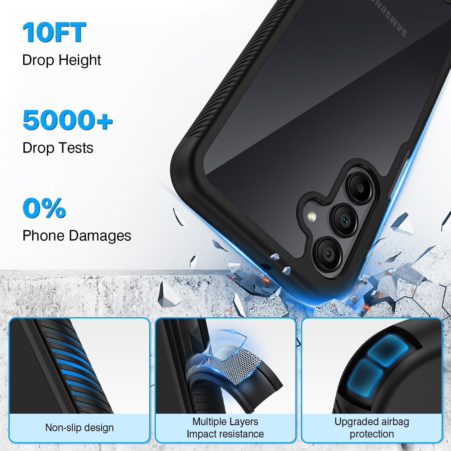 Thumbnail 4 de CENHUFO Samsung A26 Case with 360° Protection