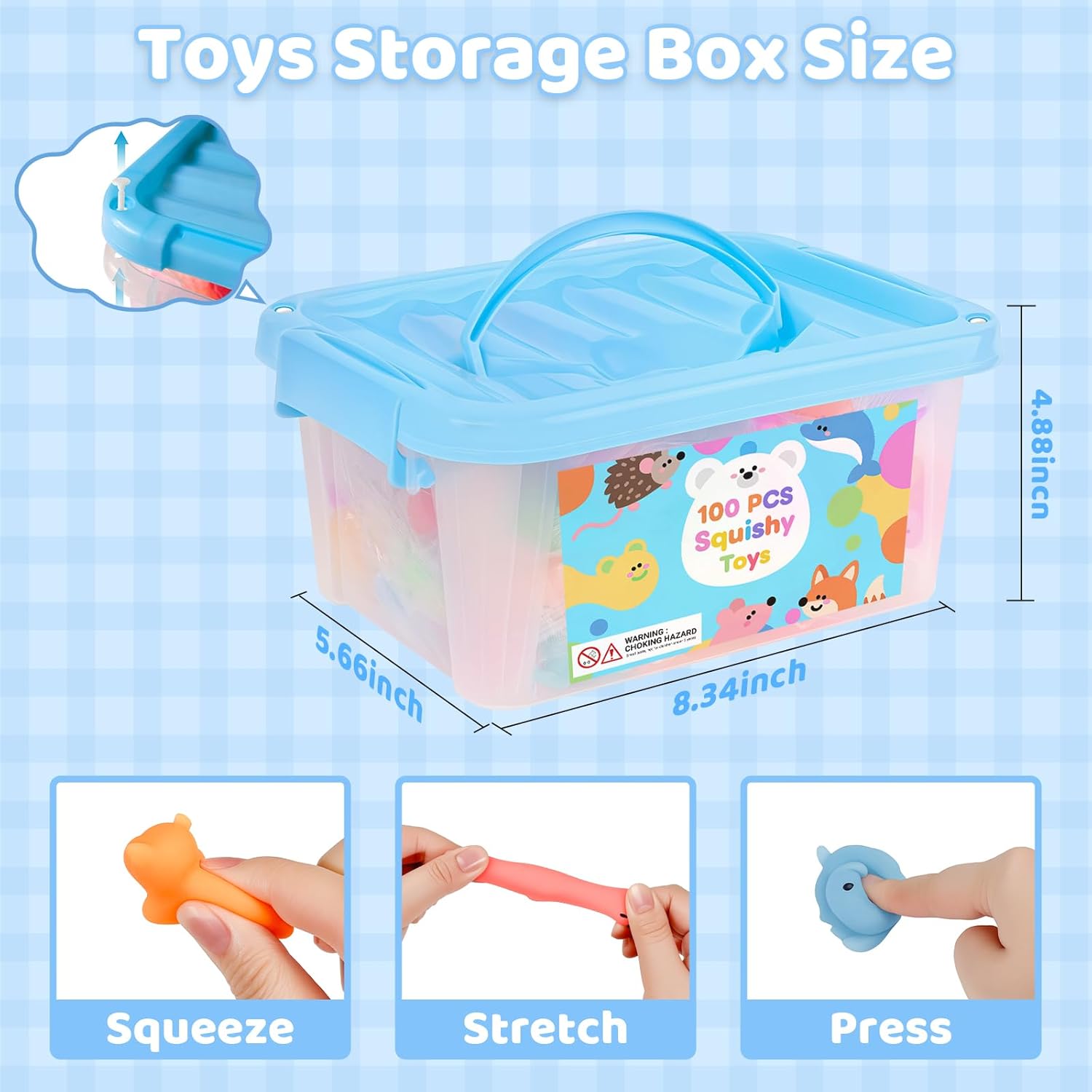 Detalle 2 de 100 Pcs Squishy Toys Bulk for Kids