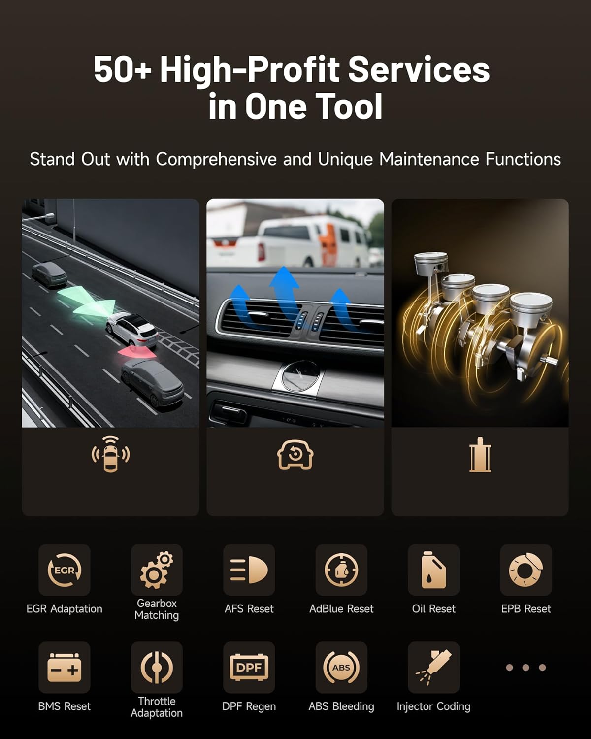 Thumbnail 6 de TOPDON ONE 10.1" Bidirectional Car Diagnostic Tool (J2534 Pass-Thru) with ECU Coding, TopFix AI & Full System OBD2 Scanning