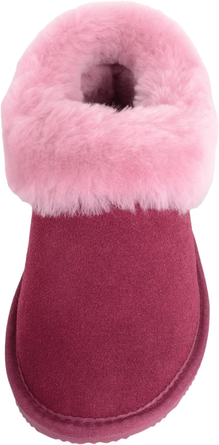 Detalle 2 de SNUGRUGS Womens Genuine Full Sheepskin Boot Slipper