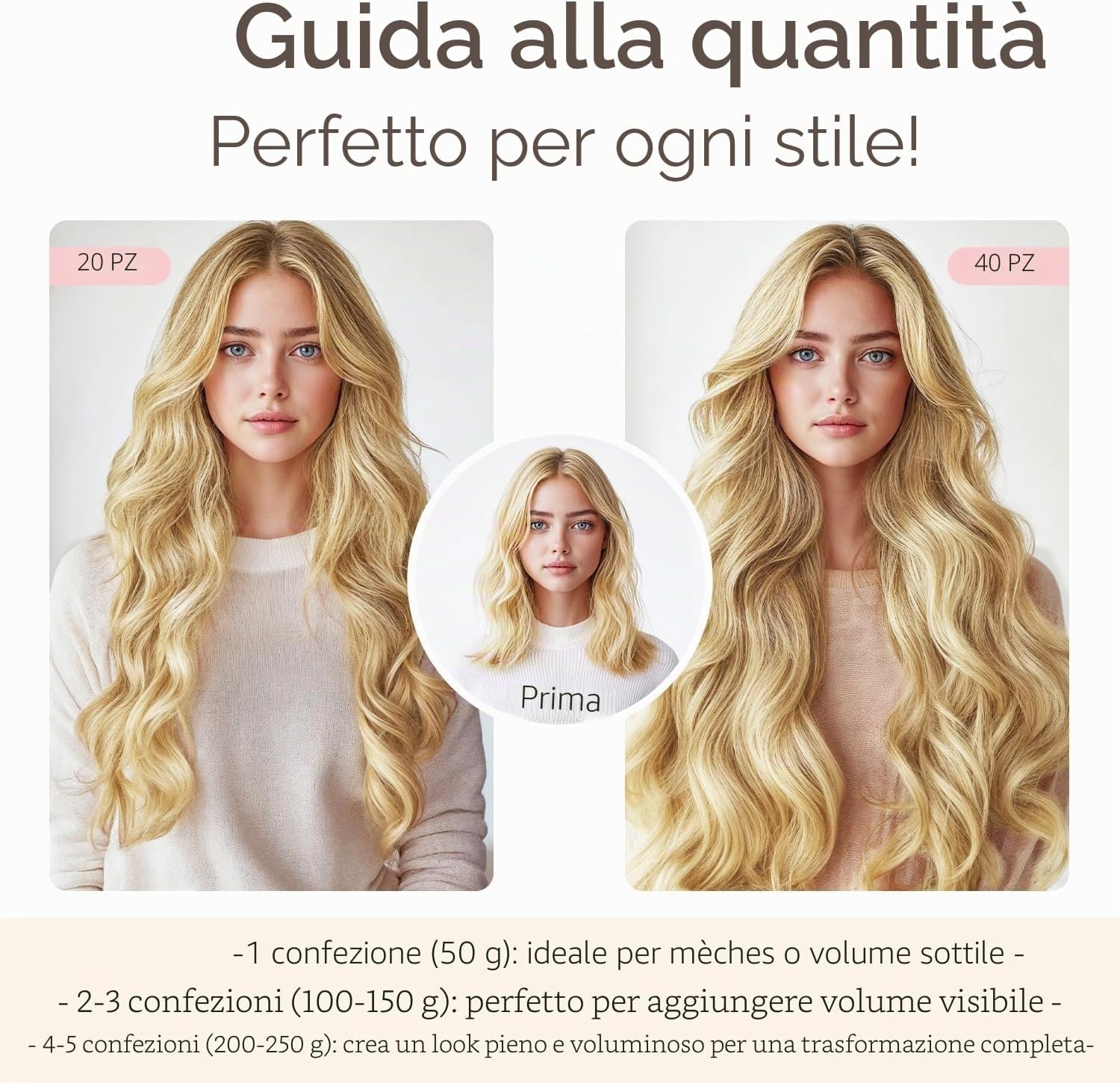 Detalle de HOTBANANA Extension Capelli Veri Biadesivo 50 cm – Balayage Marrone Cioccolato a Biondo Miele, Remy Tape in 20 pezzi