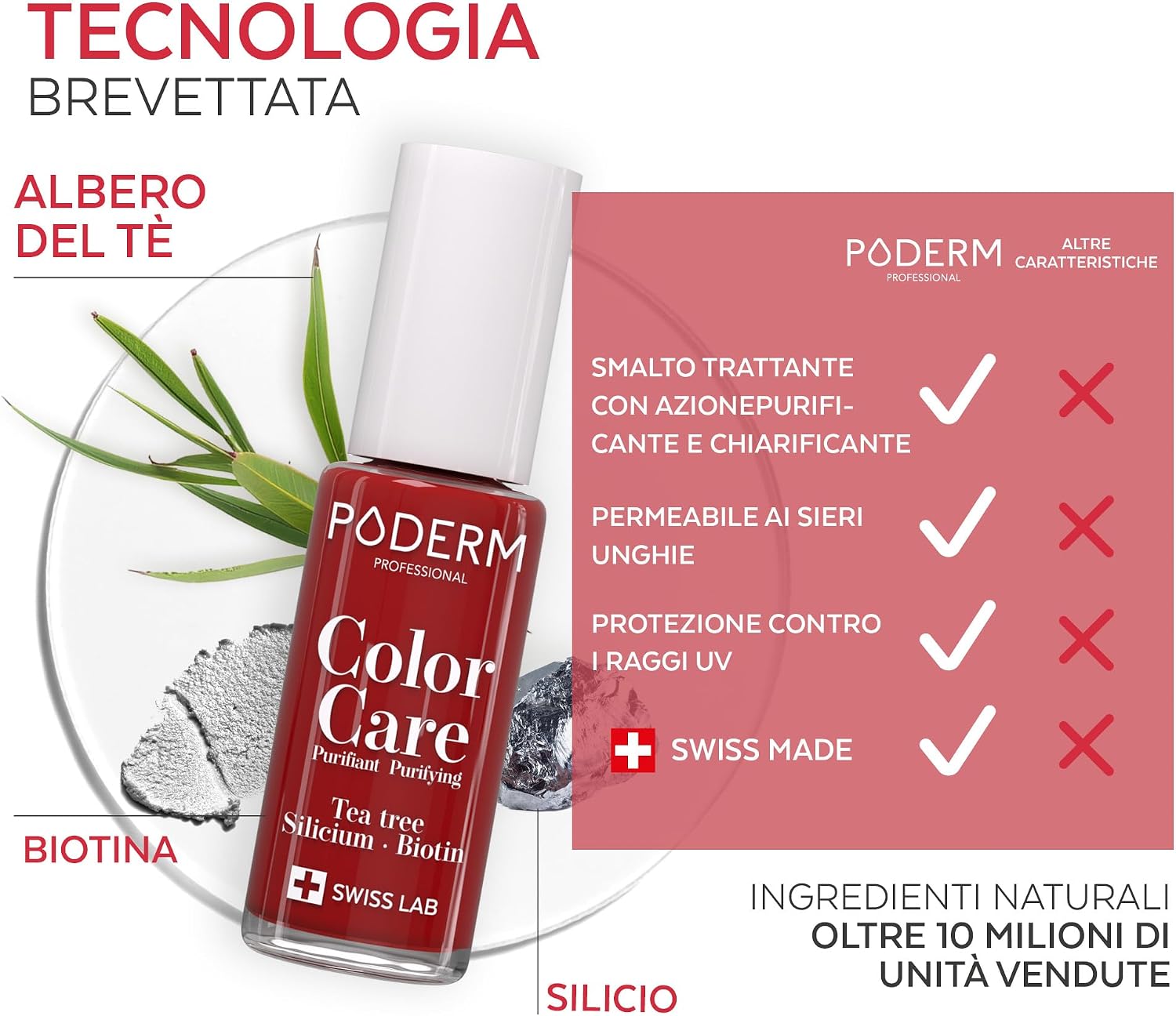 Detalle 2 de PODERM Smalto antimicotico Tea Tree 85% naturale