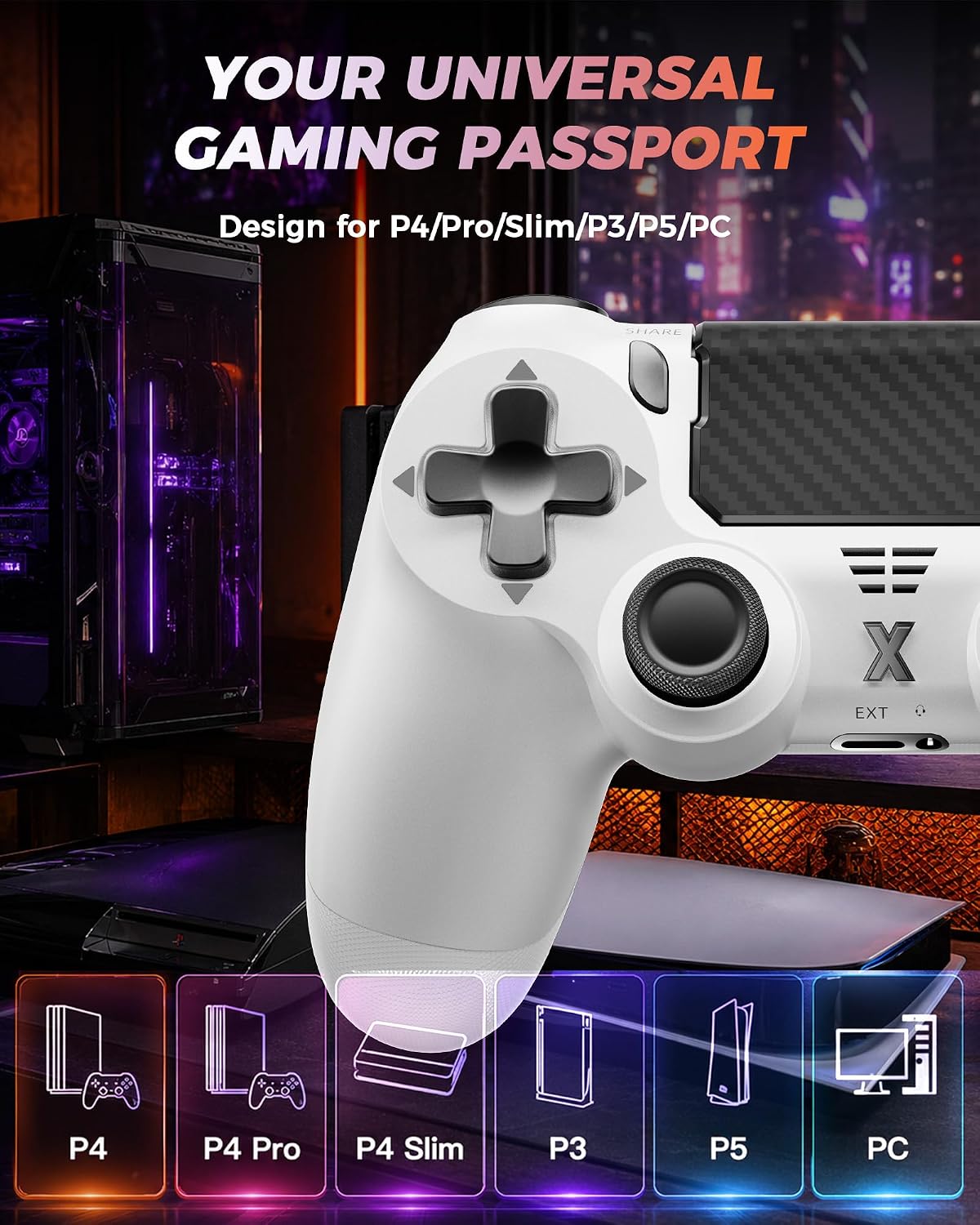 Thumbnail 4 de Suoxiom Wireless Controller P4 – Bluetooth Gamepad