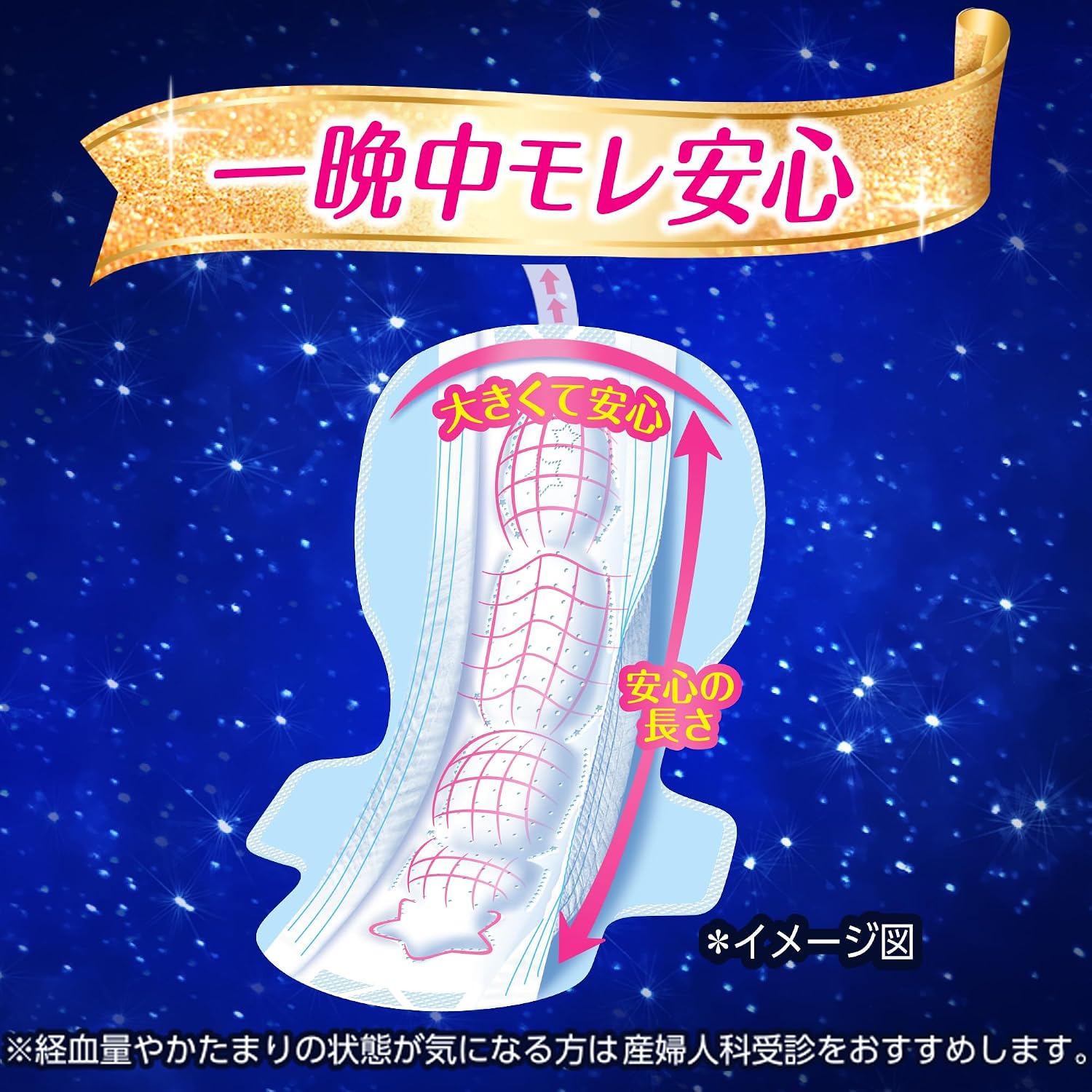 Thumbnail 2 de ソフィ 超熟睡ガード330 夜用ナプキン 特に多い夜用 36枚入り せき止めクッション付き