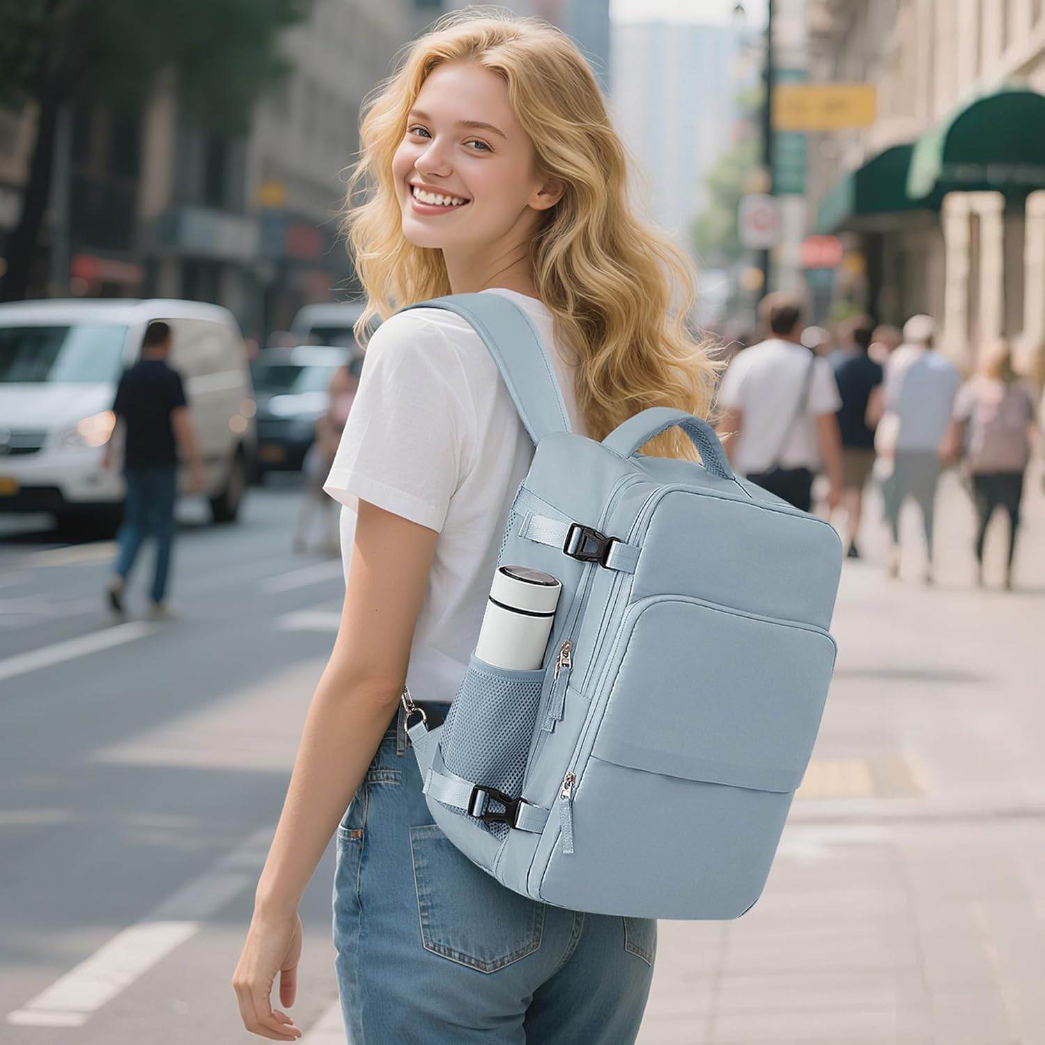 Detalle de Sinaliy Travel Backpack 16-inch Laptop Pocket
