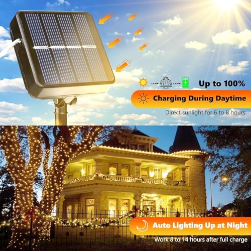 Detalle de Joomer Luces solares 14 m 120 LED