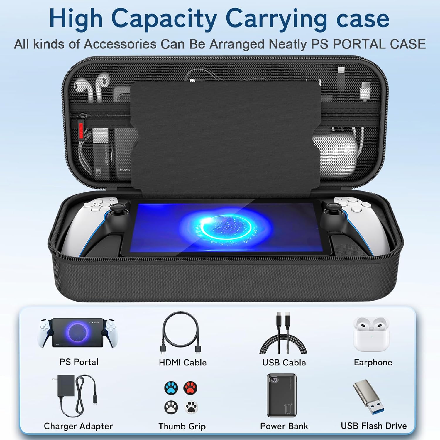 Thumbnail 2 de daydayup Carrying Case for PlayStation Portal, Black