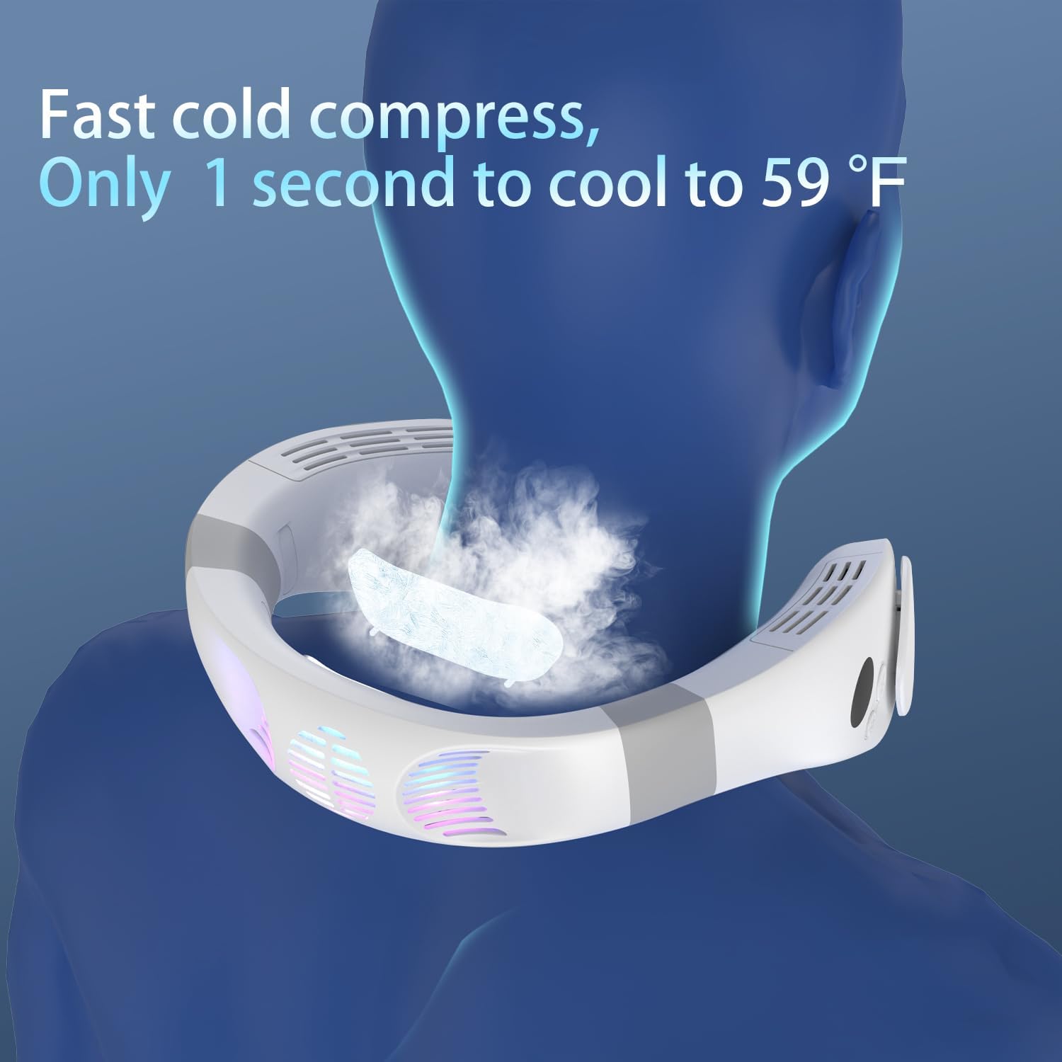Thumbnail 6 de PluvoFan 6000mAh Neck Fan with Cooling Plate – A practical, portable cooling companion