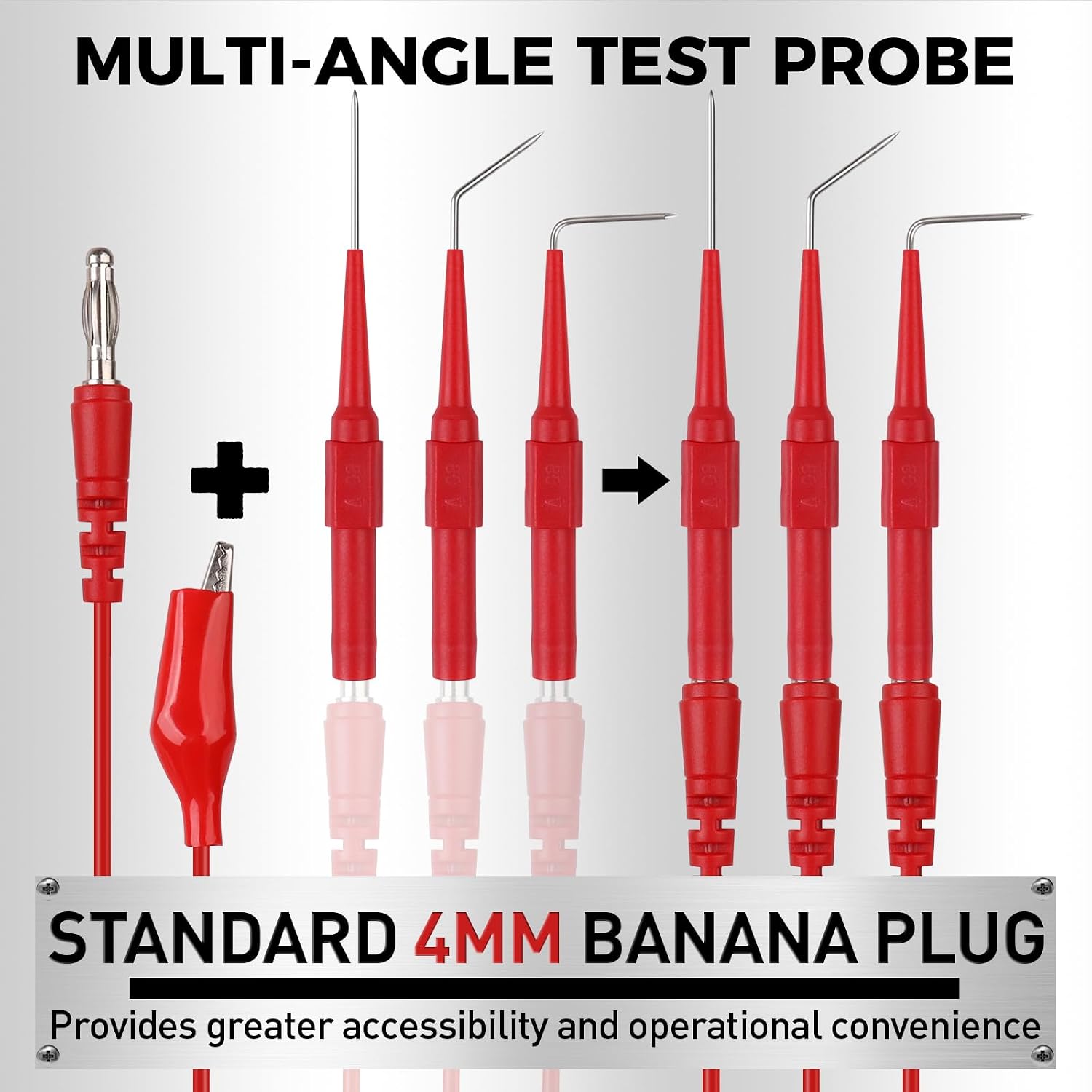 Detalle 2 de HORUSDY 24-Piece Back Probe Kit for Automotive Testing, Multi-Angle Pins