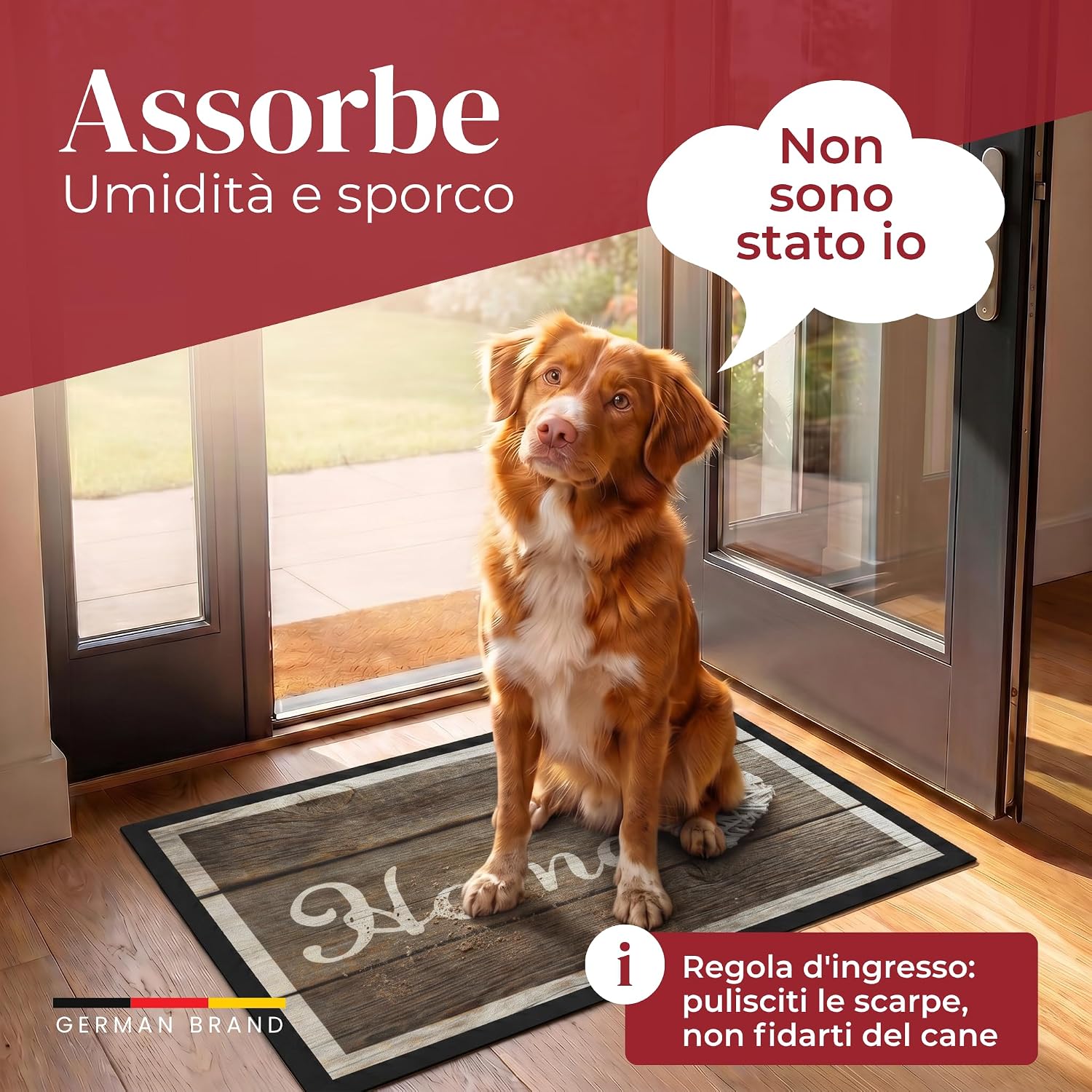 Detalle 2 de Valia Home Zerbini per ingresso 40 x 60 cm: antisporco, antiscivolo e resistente