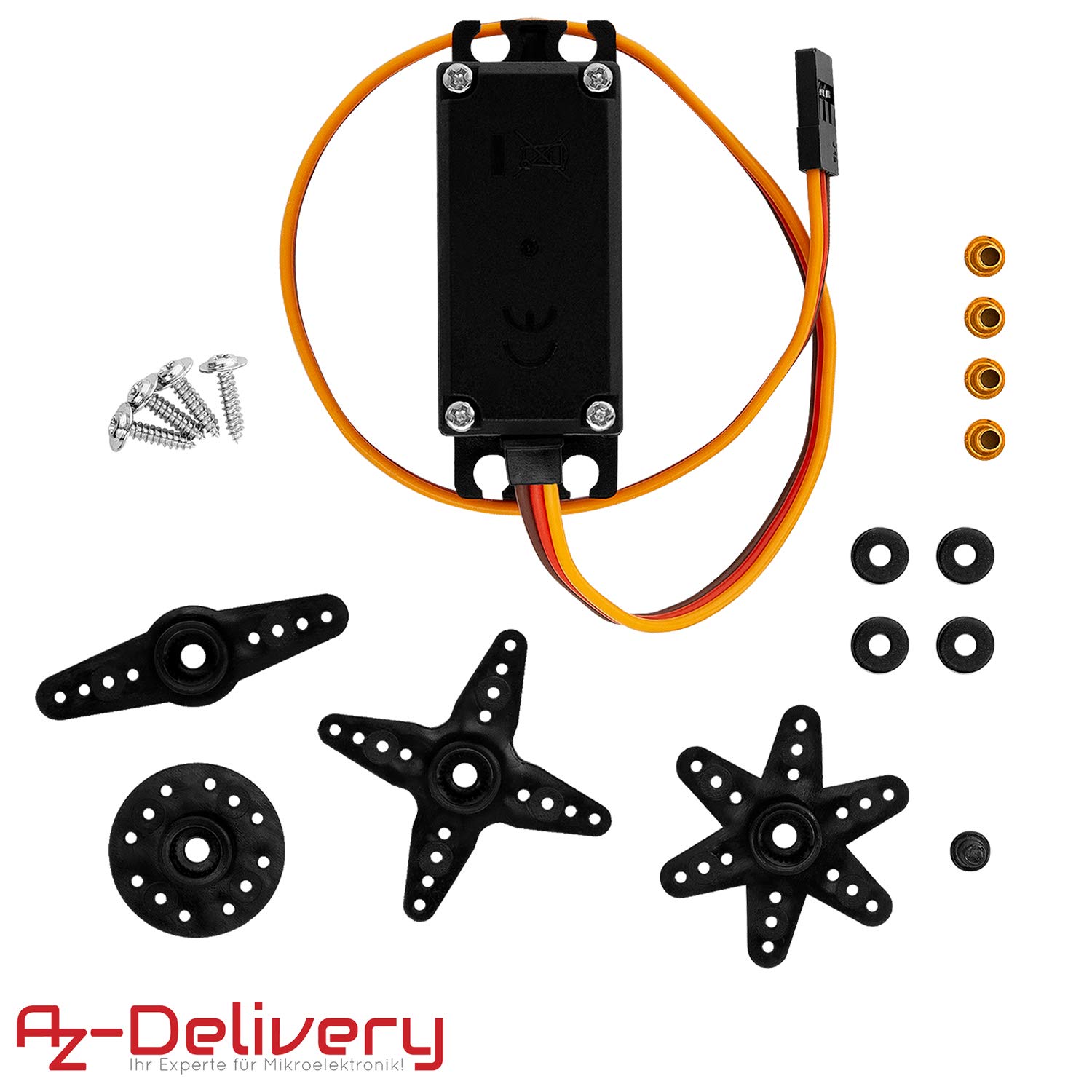 Thumbnail 2 de AZDelivery MG995 micro-servo numérique pour projets RC et robotique, compatible Arduino et Raspberry Pi