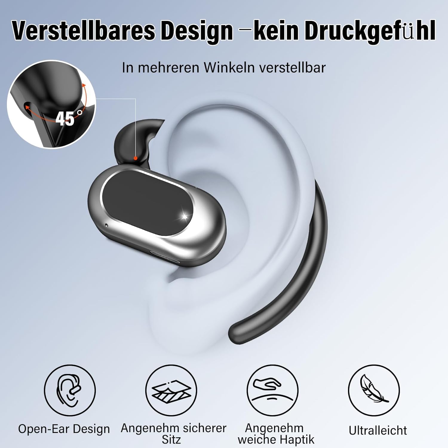 Thumbnail 5 de Écouteurs Bluetooth sans Ouverts 2026 HiFi – Conduction Aérienne, IP7, ANC ENC