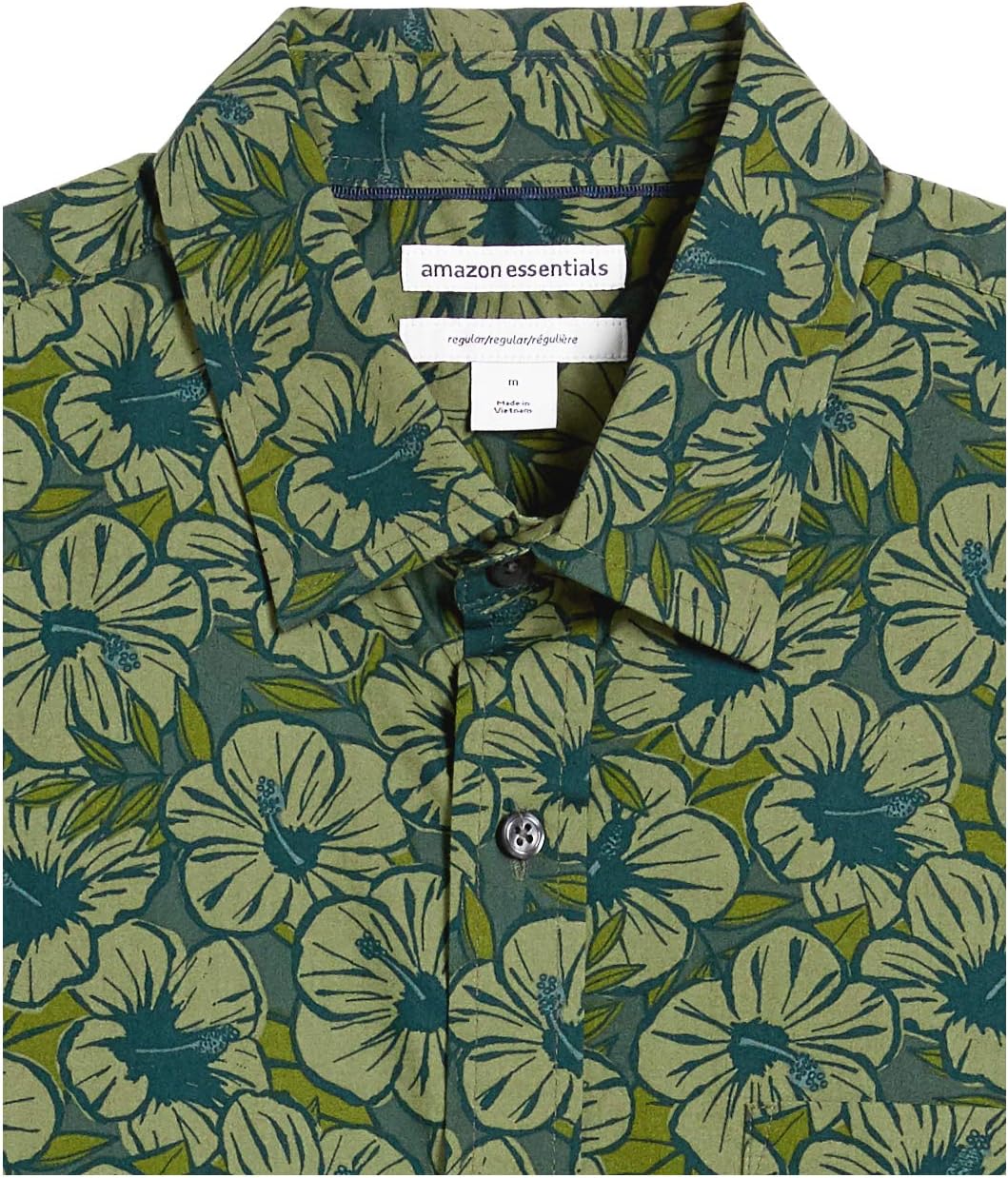 Thumbnail 4 de Amazon Essentials Men's Regular-Fit Short-Sleeve Print Shirt