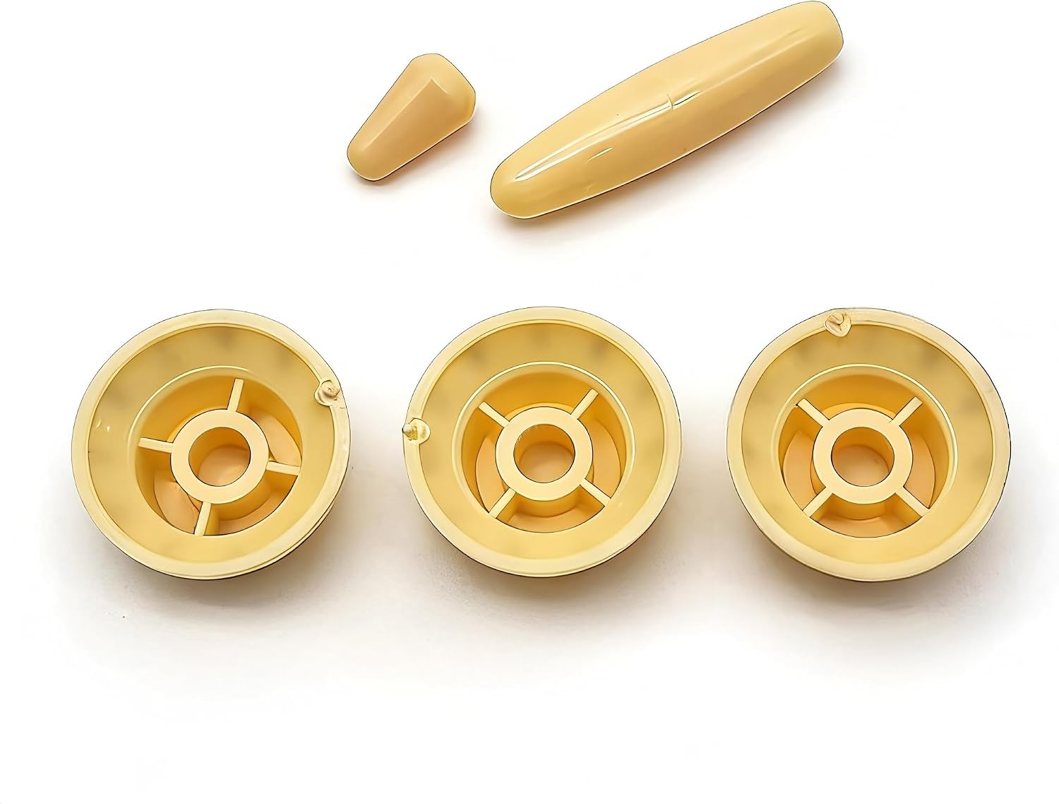 Detalle de Guitar Pickup Covers and Knobs Set, Cream