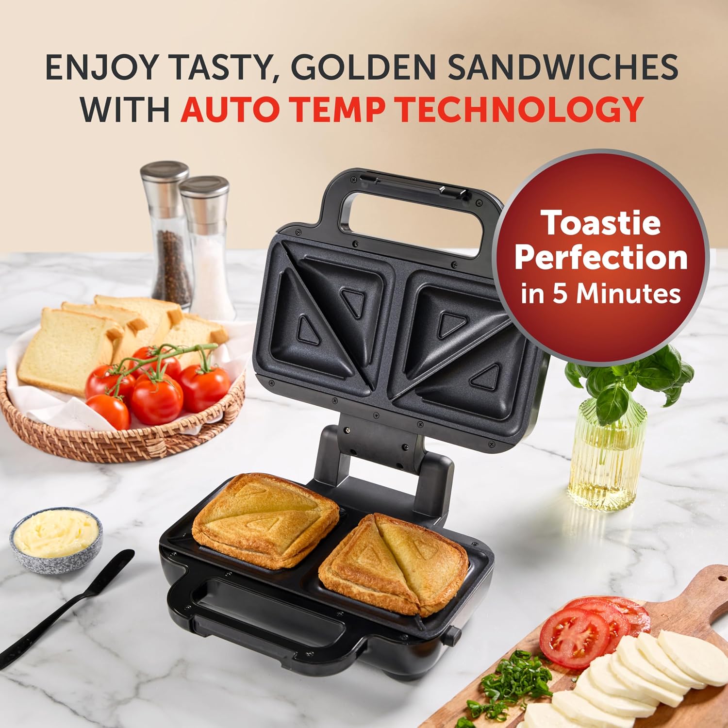 Thumbnail 1 de Breville Stuff 'n' Press Deep Fill Toastie Maker (2 Slice) – VST101