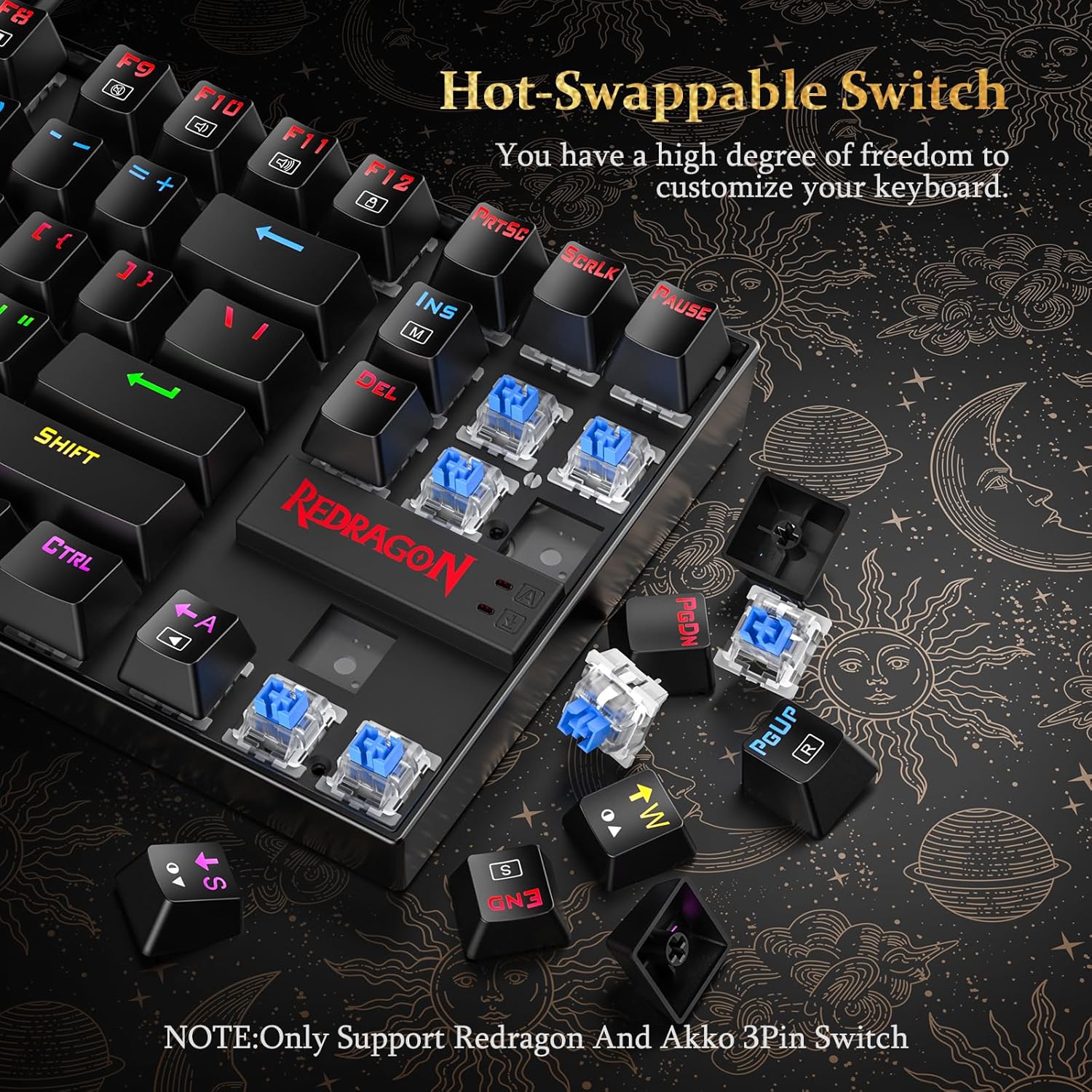 Thumbnail 3 de Redragon K552P TKL Mechanical Gaming Keyboard 87-Key