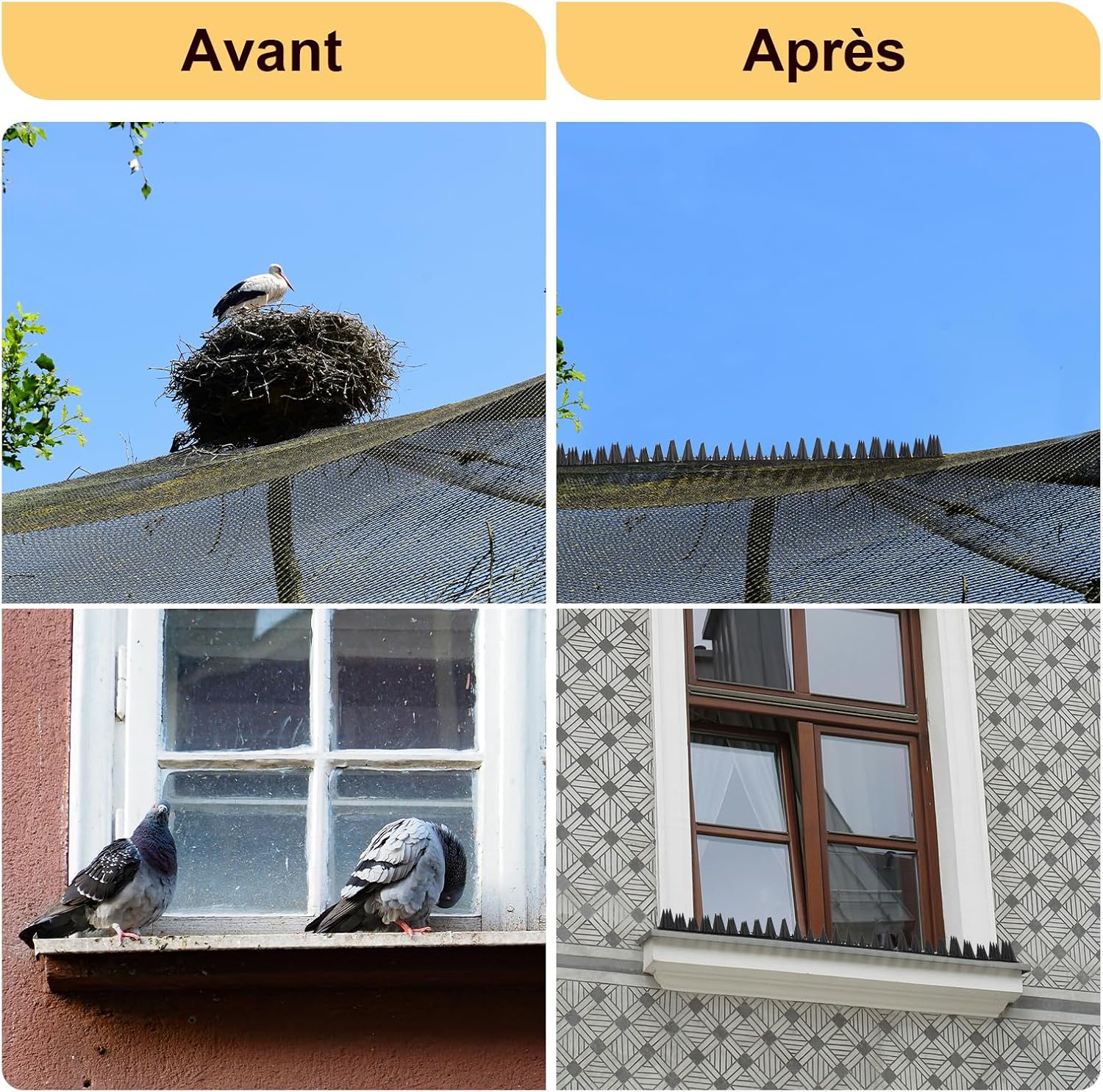 Thumbnail 5 de OFFO Pic Anti Pigeon 7,5m pour balcons đŠ