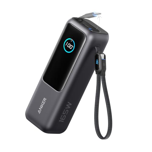 Detalle de Anker Power Bank 25000mAh con 3 porte USB-C da 165W: alimenta più dispositivi con stile