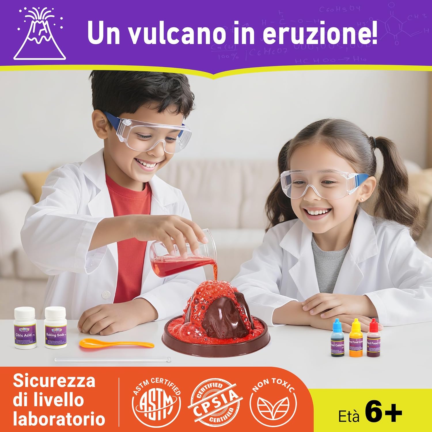 Detalle de BenBen 60+ Esperimenti per Bambini dai 6 Anni in su – Kit Scientifico Educativo