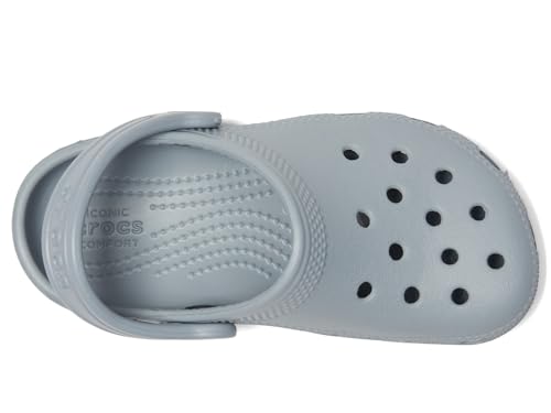 Detalle de Crocs Classic Clog T para niños: zuecos Unisex en gris 19/20 EU