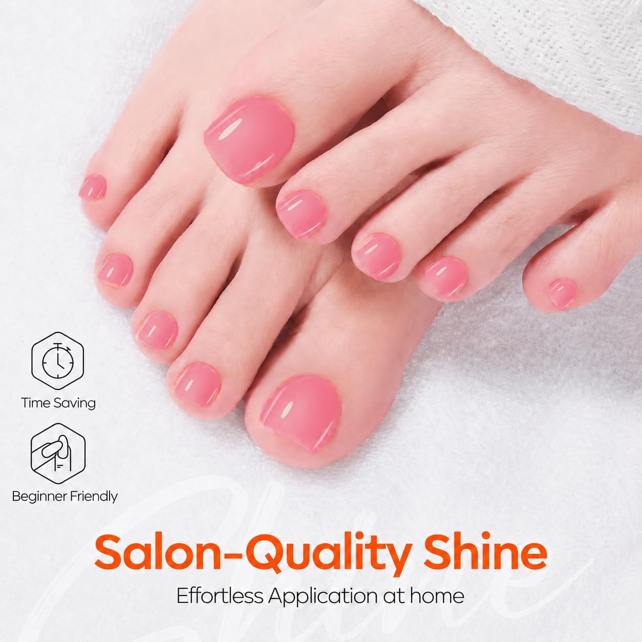 Detalle de Modelones X Nail Gel Kit Short Almond: 9-in-One Gel Nail Extension Kit for Home Salons