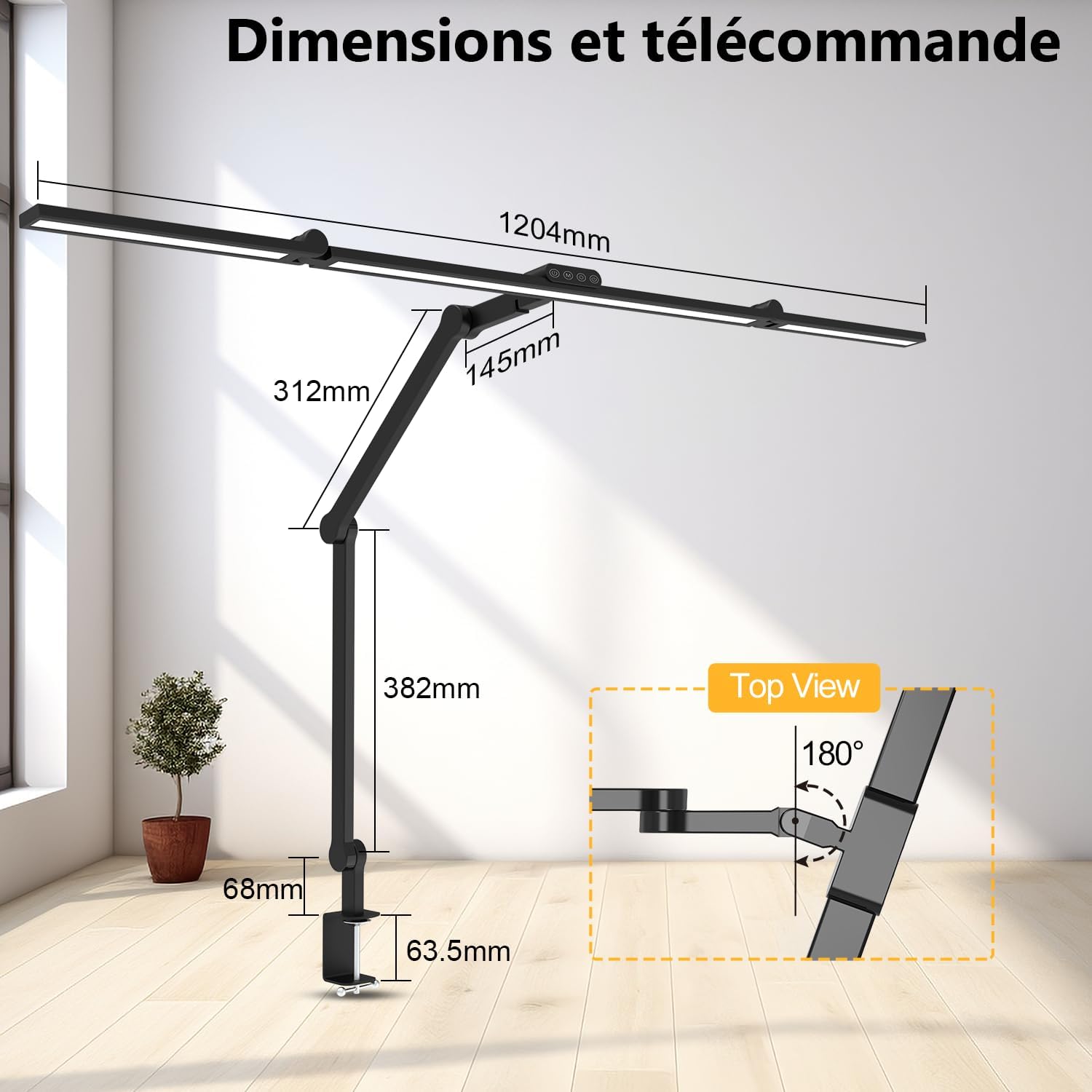 Thumbnail 4 de EPABINA 3000 Lumen Schreibtischlampe dimmbar 💡