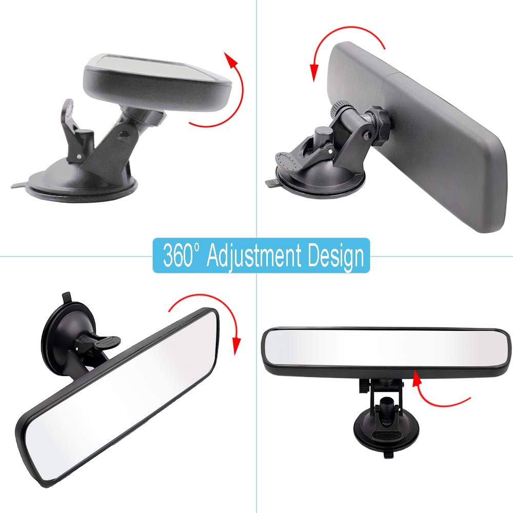 Detalle 2 de LECAMEBOR Universal Thickened Anti-glare HD Rear View Mirror