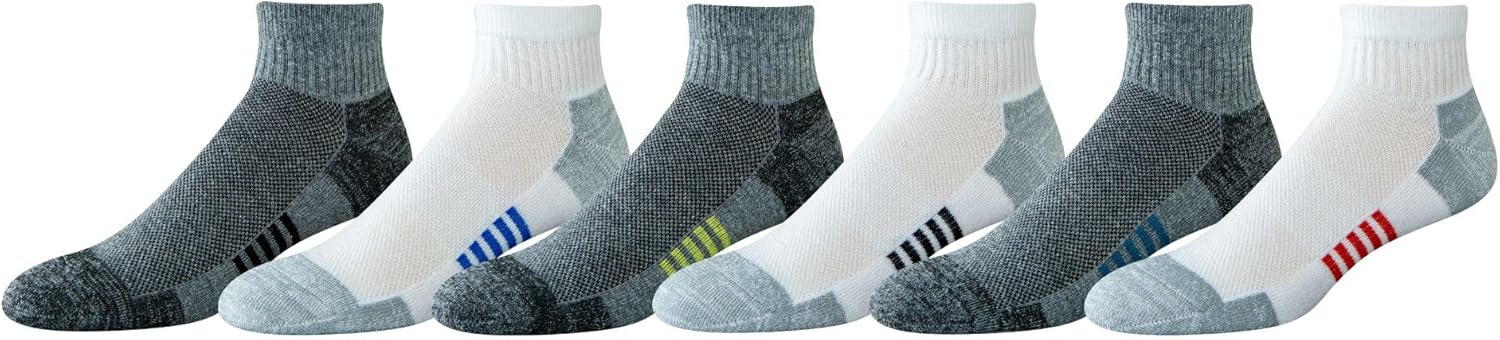 Thumbnail 4 de Amazon Essentials Herren sportliche Knöchelsocken (atmungsaktiv, Baumwollmischung, gepolstert) – 6er-Pack