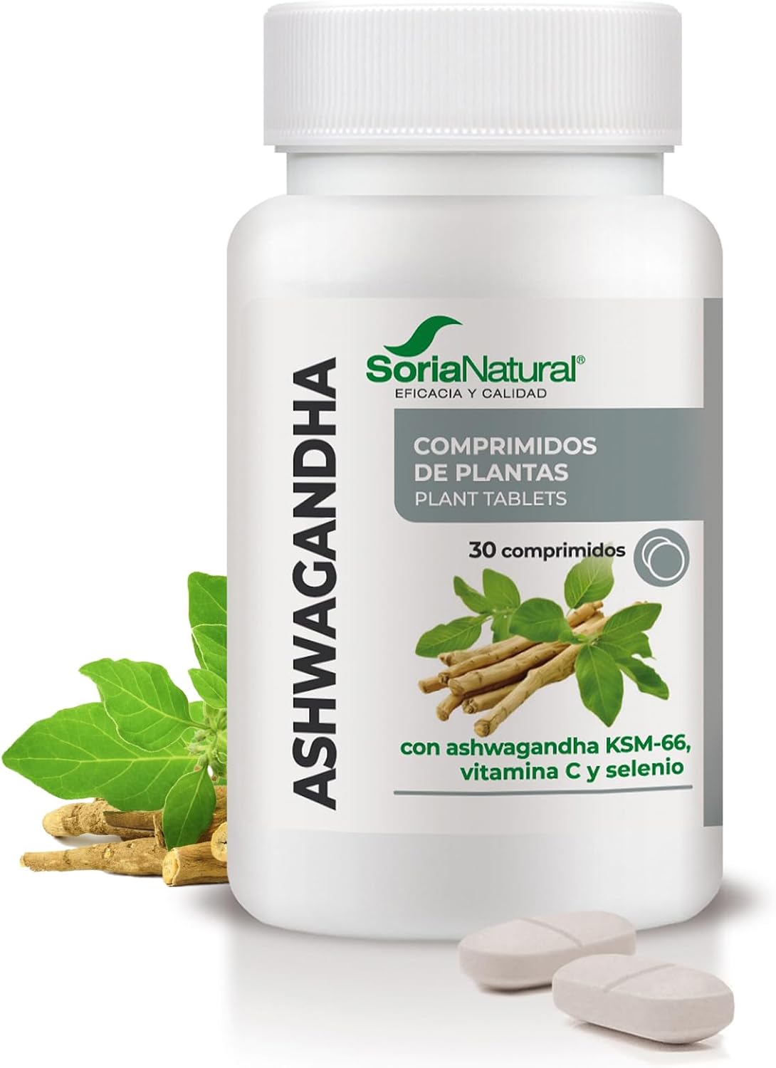 Detalle de Soria Natural Ashwagandha KSM-66 30 comprimidos