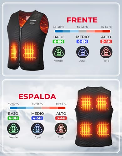 Detalle de Gilet chauffant KEMIMOTO femme 6 zones ⚙